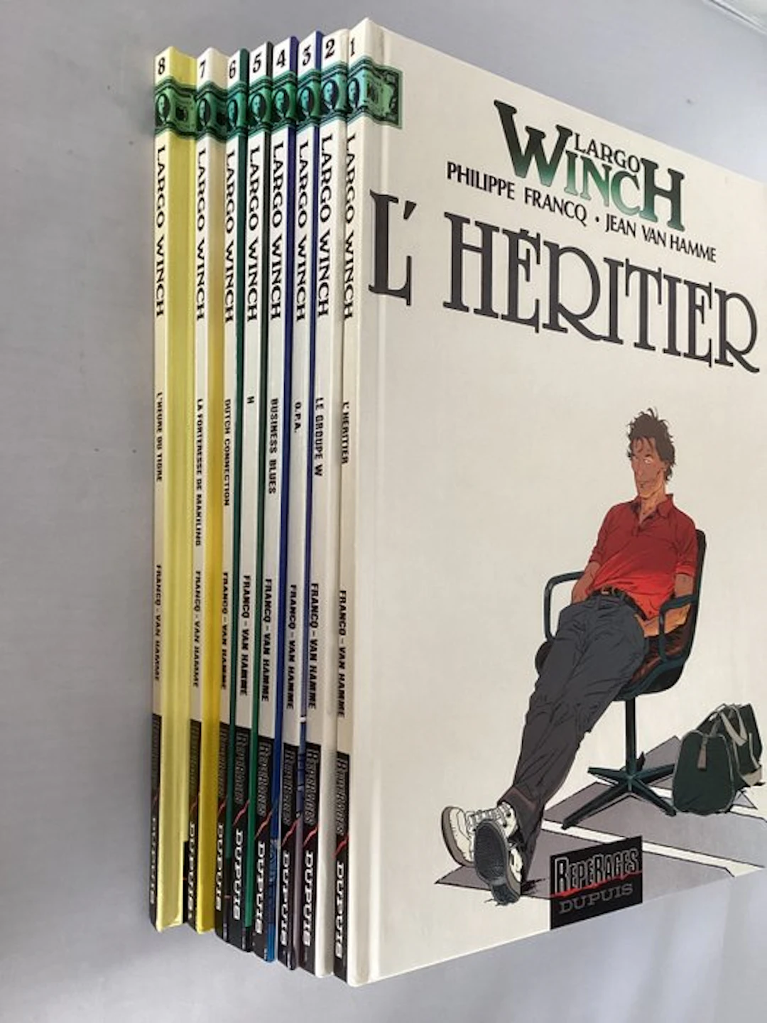Largo Winch T1 à T8 - 8x C - 8 Album - First edition - 1990/1997