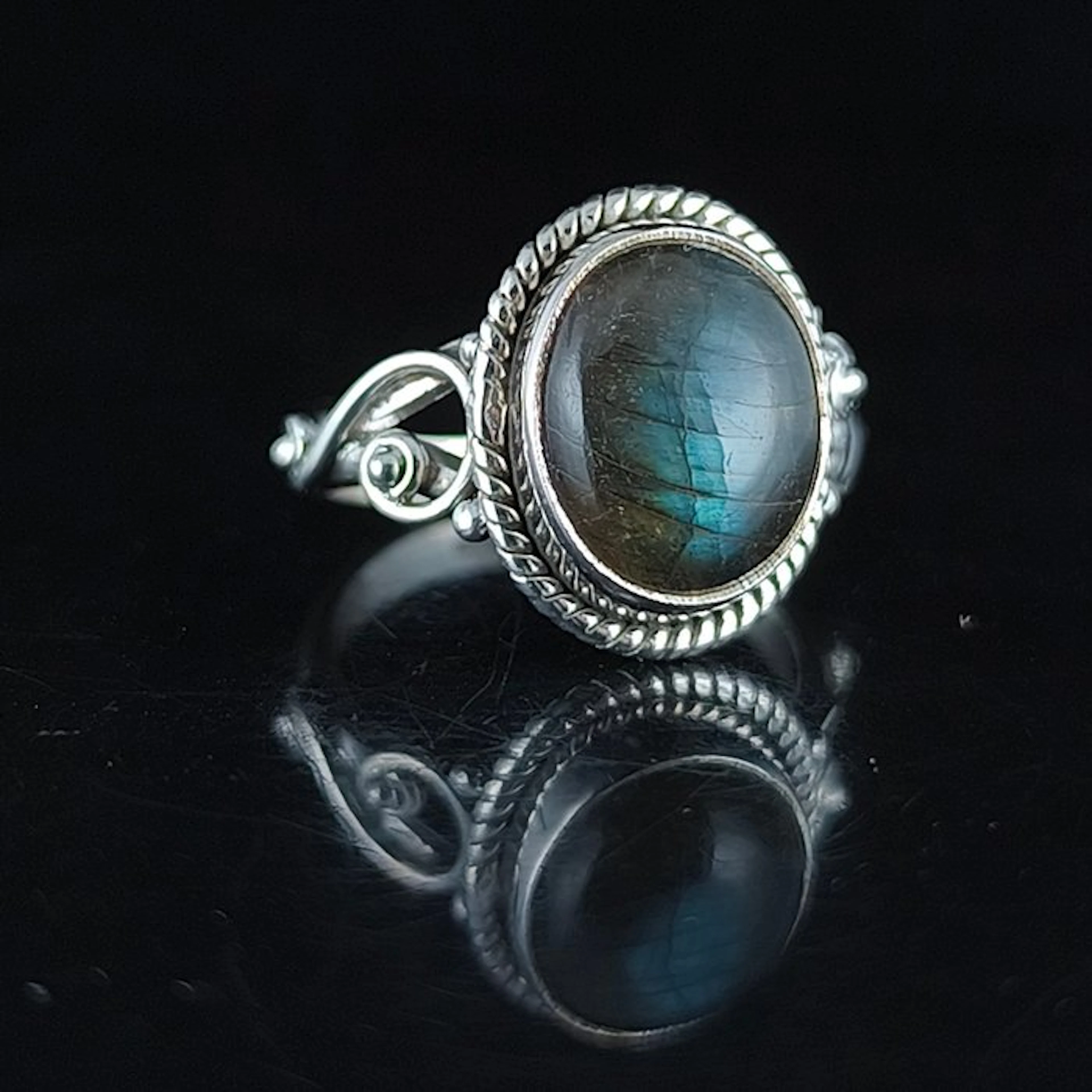 Silver - Ring - Labradorite Sterling Silver
