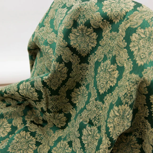 BA296 - Rare Italian Jacquard Damask Fabric – English...