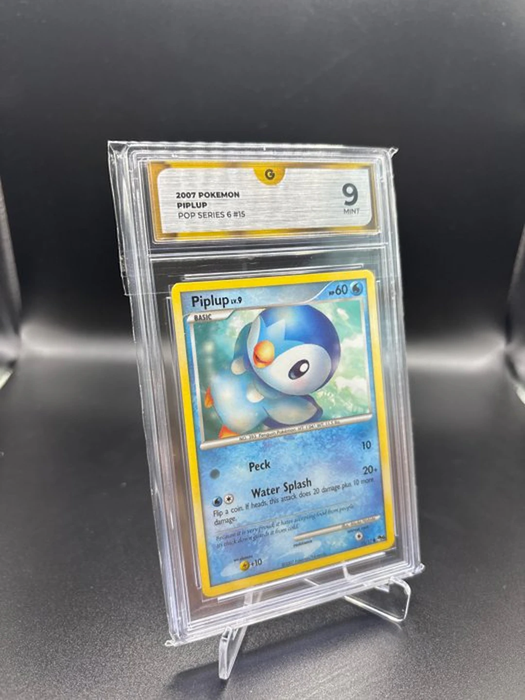 Pokémon - 1 Graded card - Piplup POP SERIES 6 #15 Promo card - GG 9