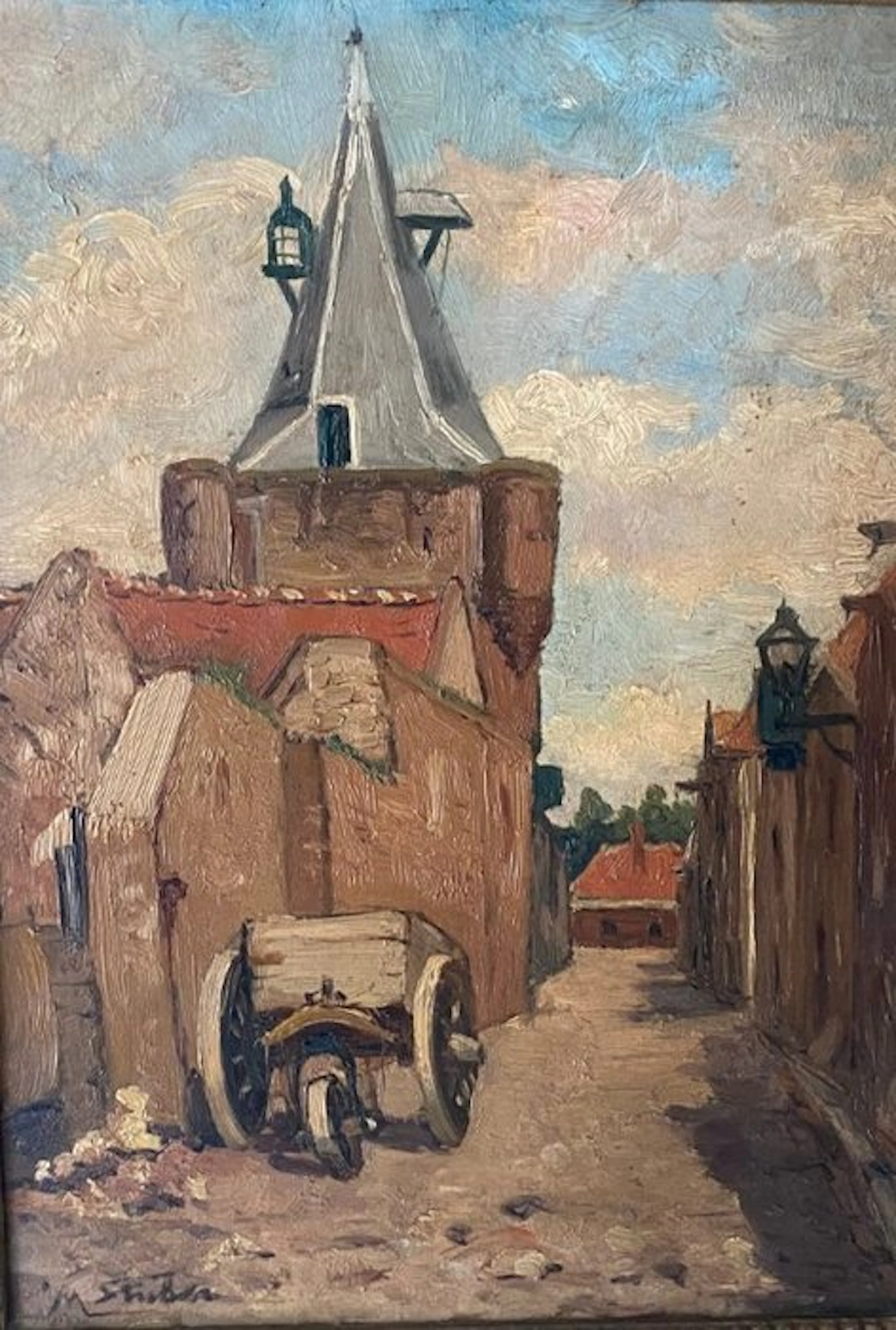 M. Stuber (1873-1954) - Havenpoort te Elburg