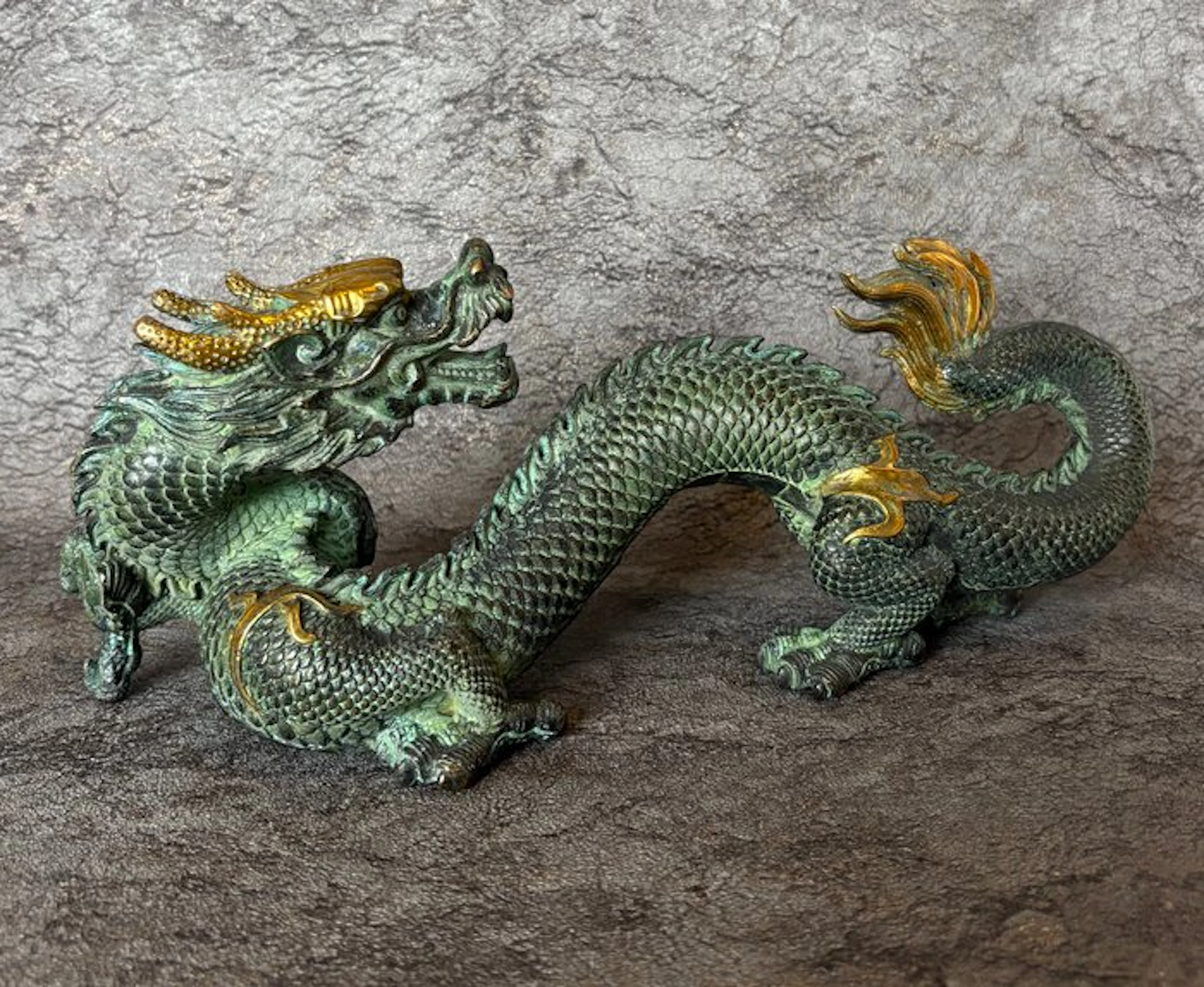 Draak 29.5 cm - Bronze - Asia (No reserve price)