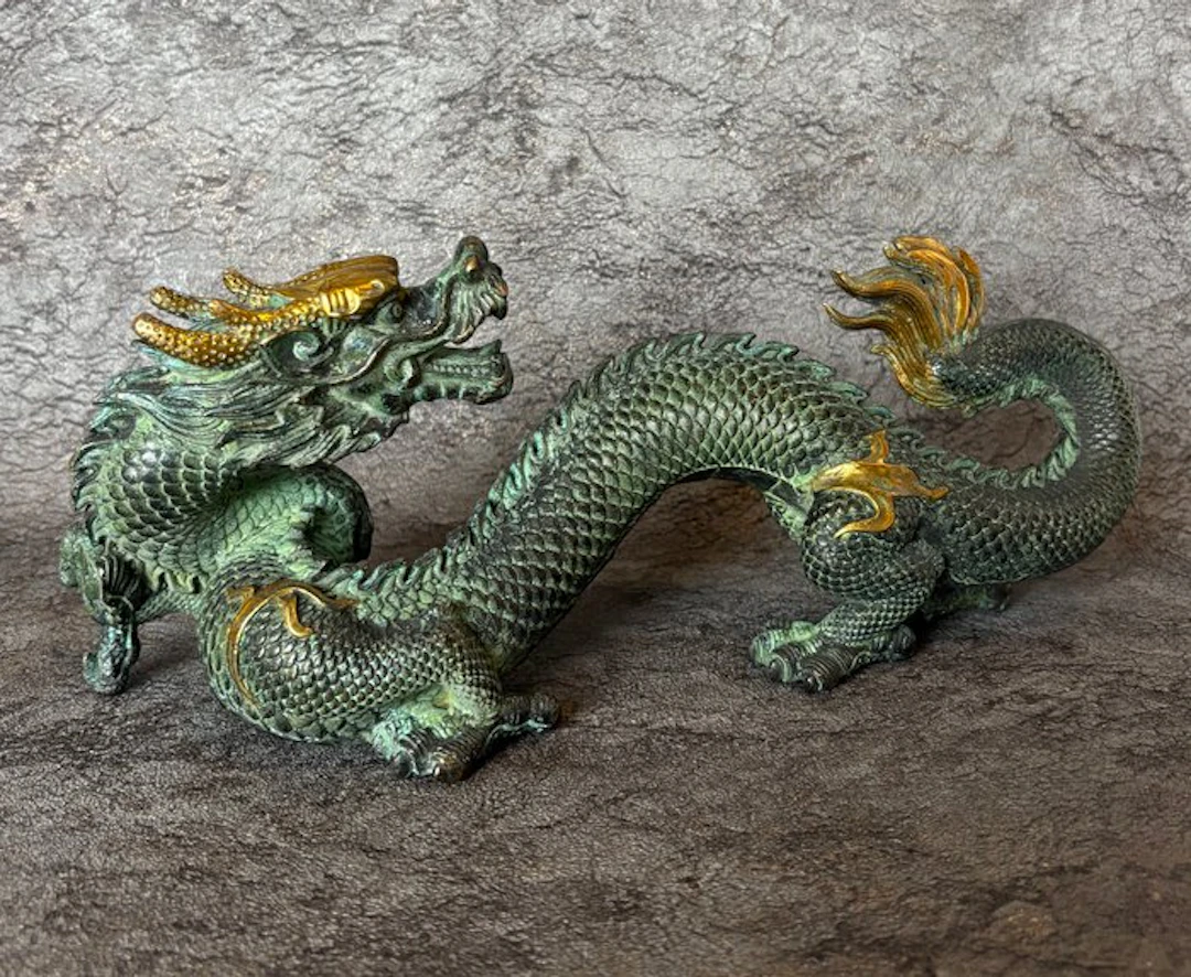 Draak 29.5 cm - Bronze - Asia (No reserve price)