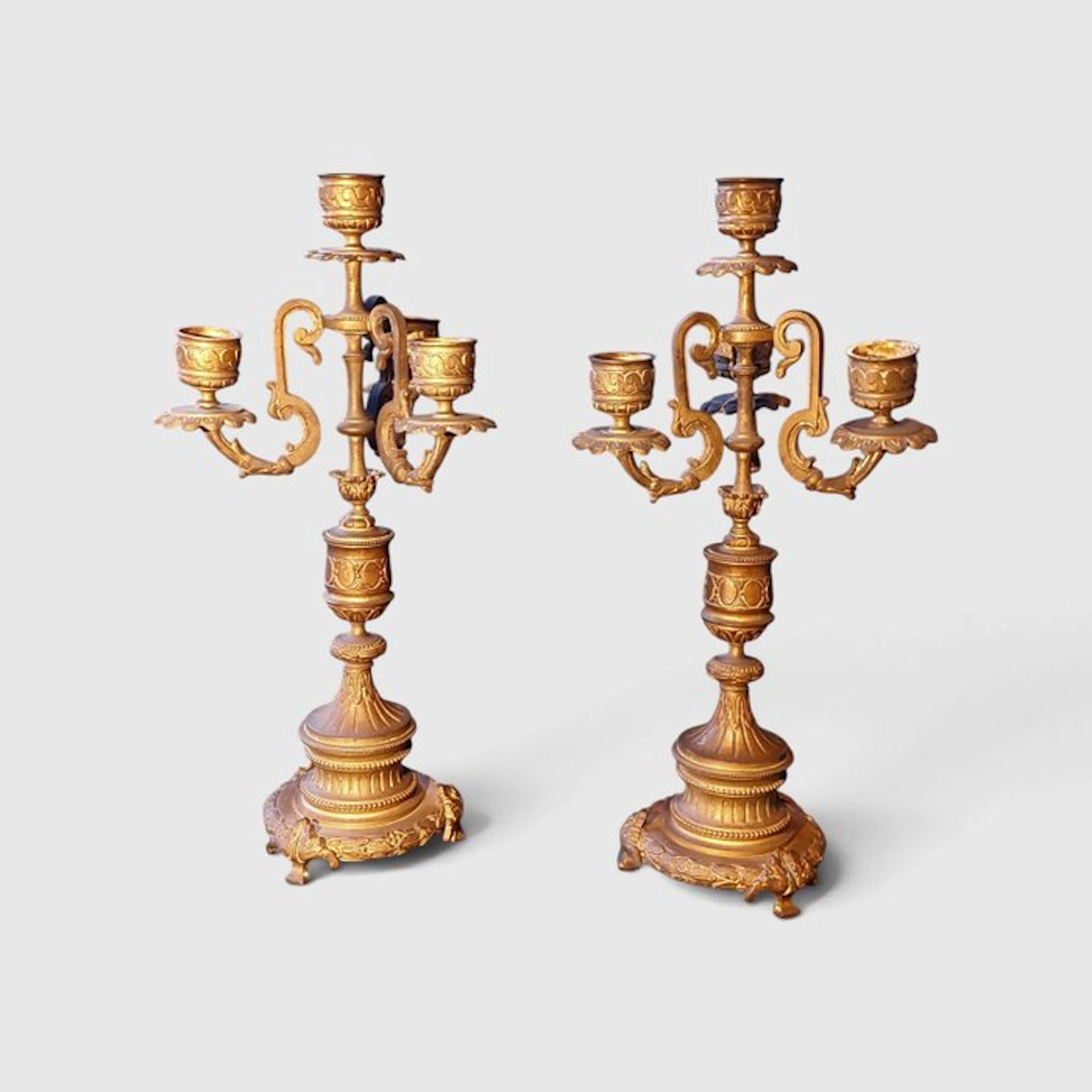 Candlestick (2) - Bronze - Table candlesticks