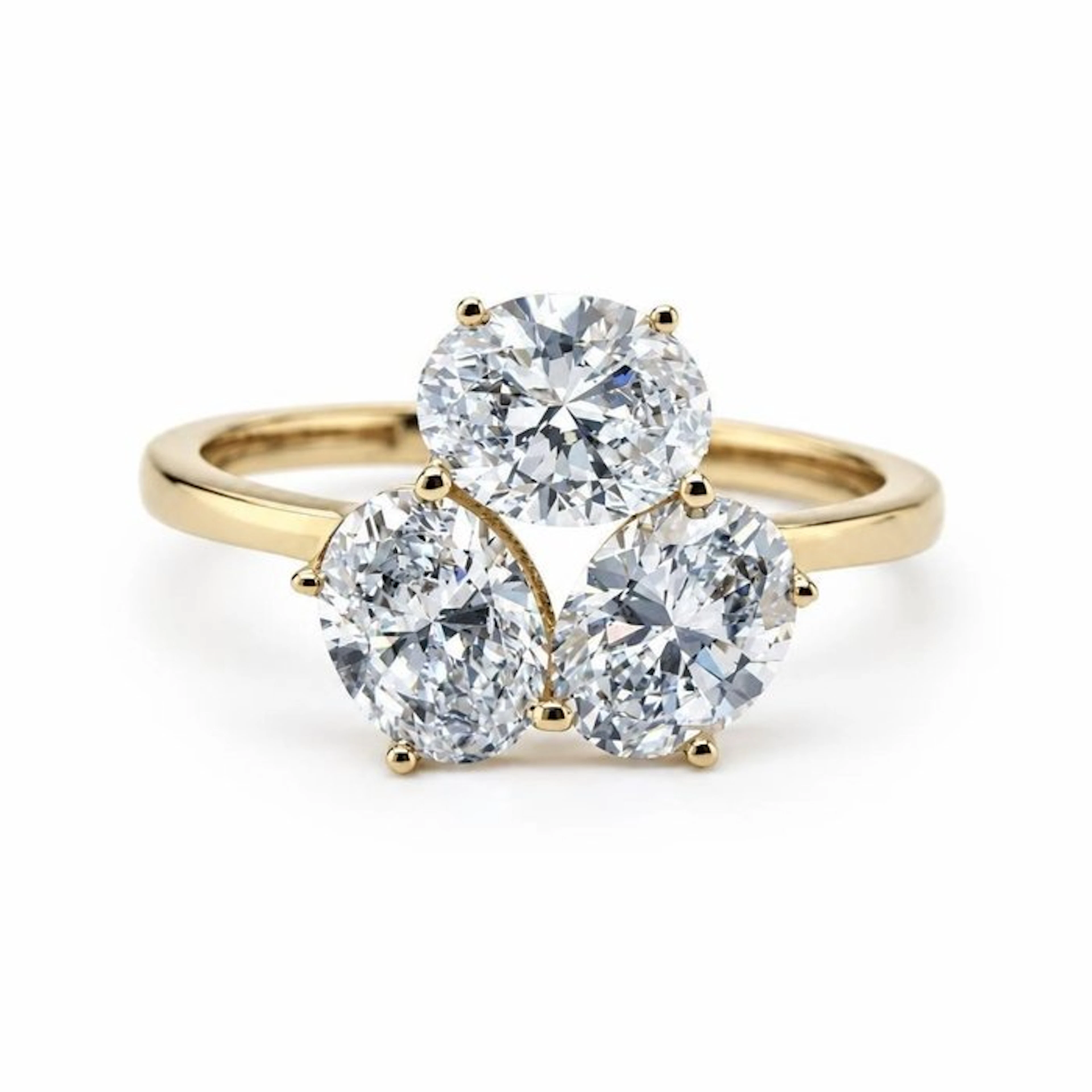 No reserve price - Ring - 14 kt. Yellow gold - 2.49ct. tw. Diamond (Lab-grown)