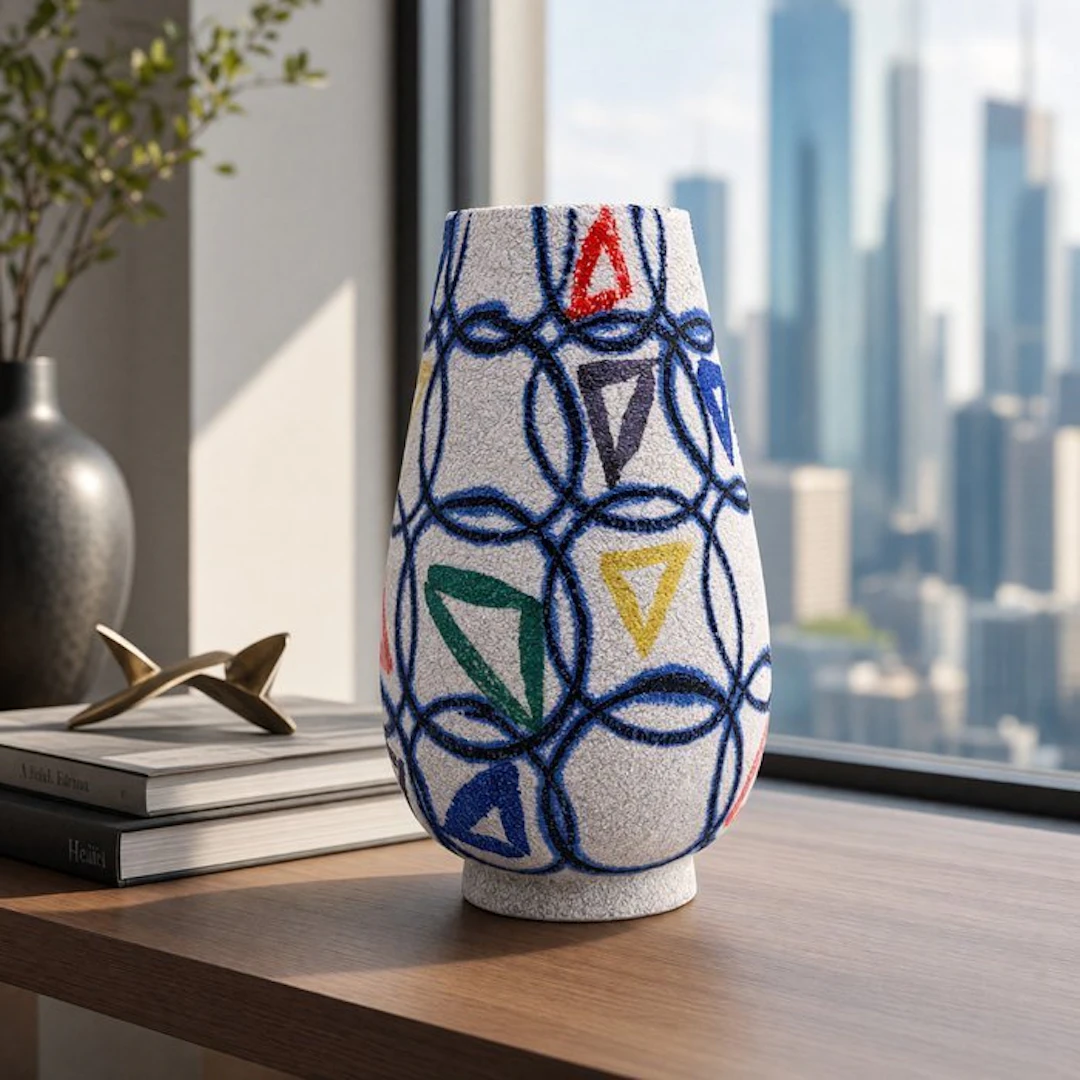 F.lli Fanciullacci Montelupo - Vase - Geometric-Abstract Model 'Mondrian Era'