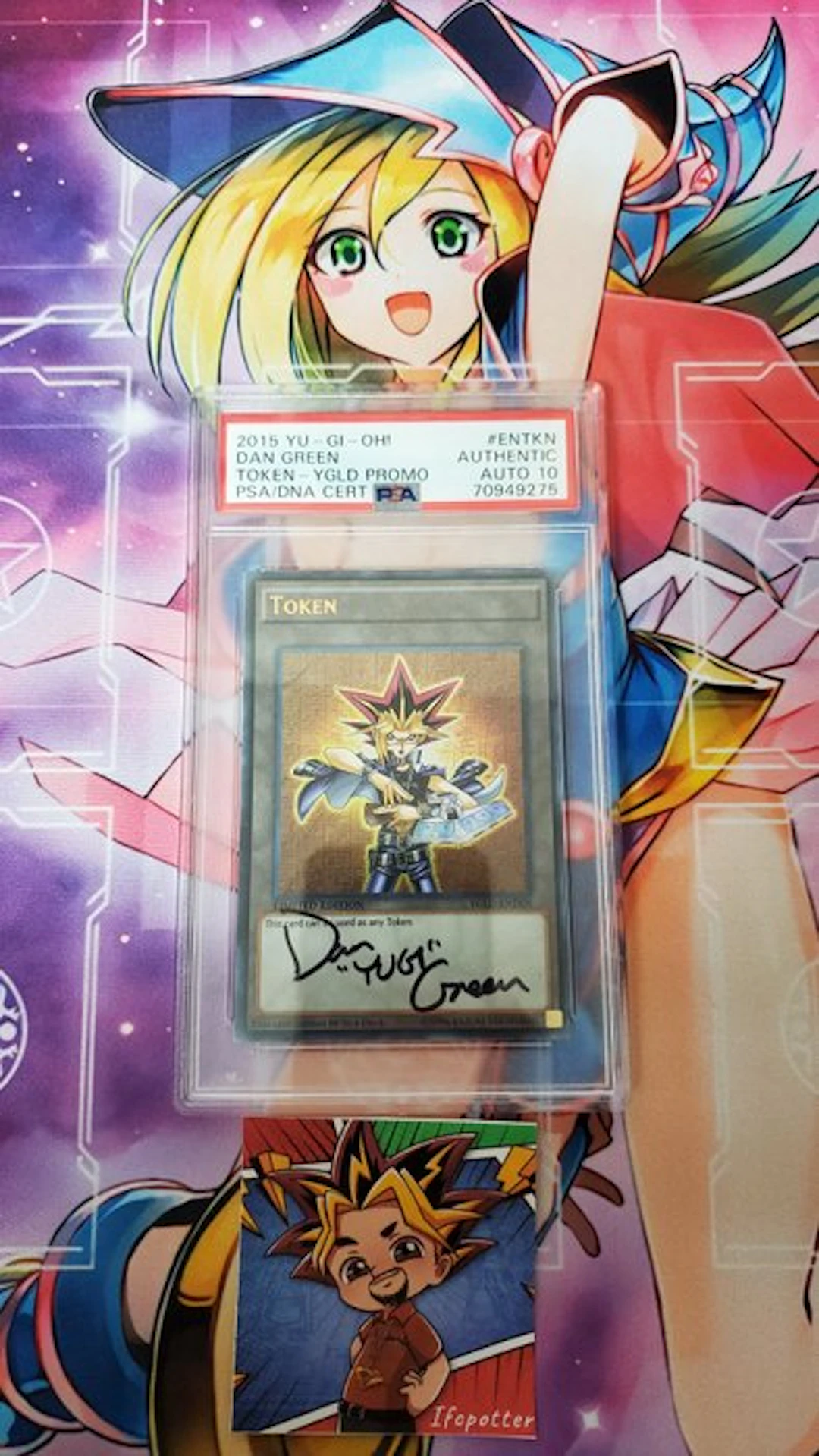 Konami - 1 Graded card - Yu-Gi-Oh! - Yugi Muto YGLD-ENTKN Autographed card