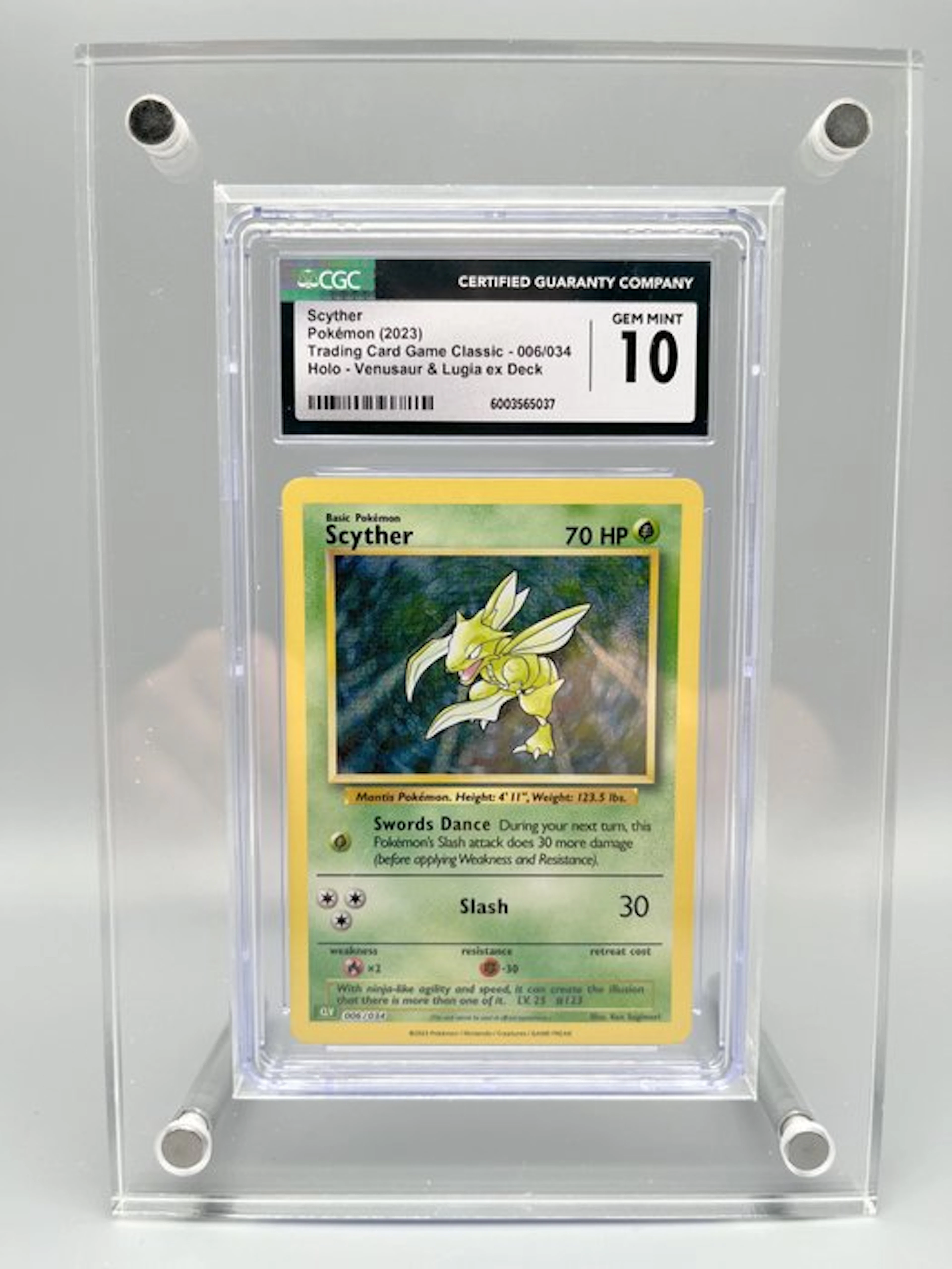 Pokémon Graded card - Scyther - CGC - Sword & Shield