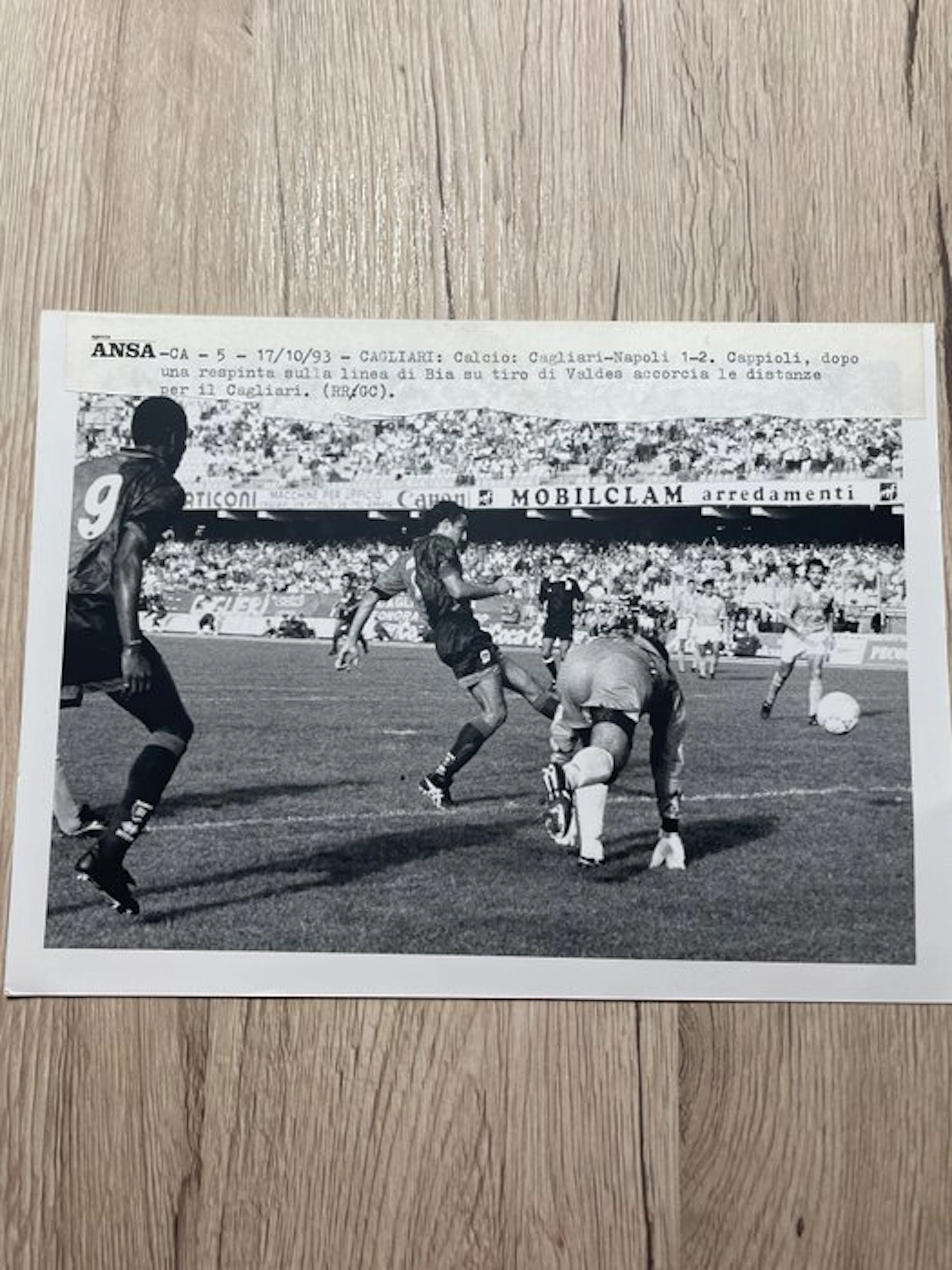 Cagliari-Napoli 1-2, 17/10/93 - 1993 - Photograph