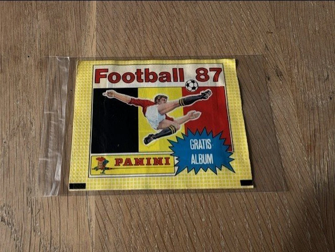 1987 Panini Football 87 Belgium - RARE pochette bustina...