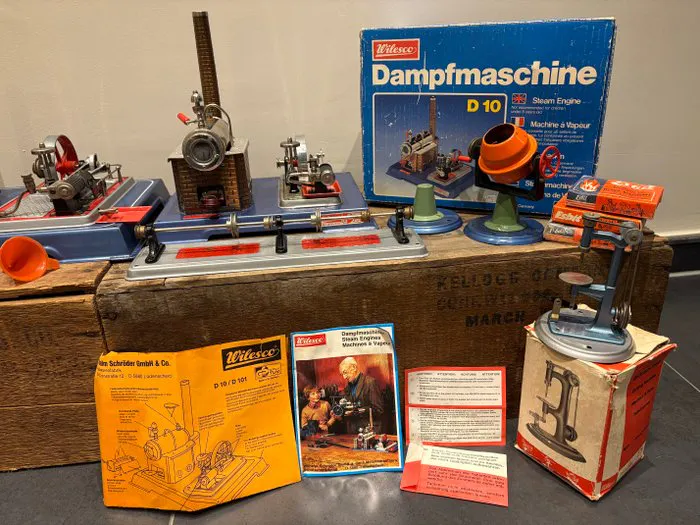 Steam engine (3) - Metal - 1970-1980 - Wilesco D10 Dampfmaschine ...