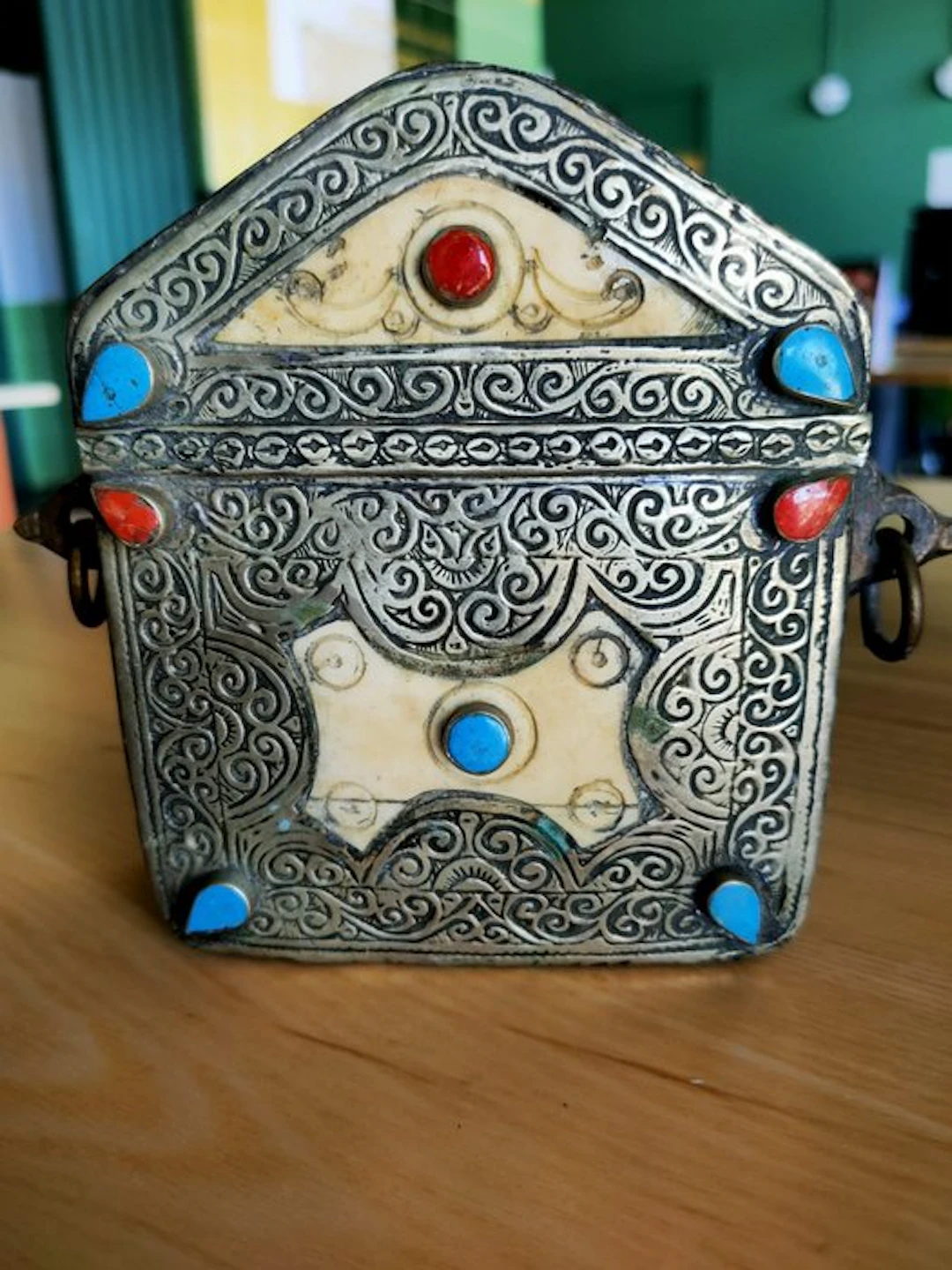 Reliquary box - Cast brass - 1950-1960 - Mystical Amulet Wafq