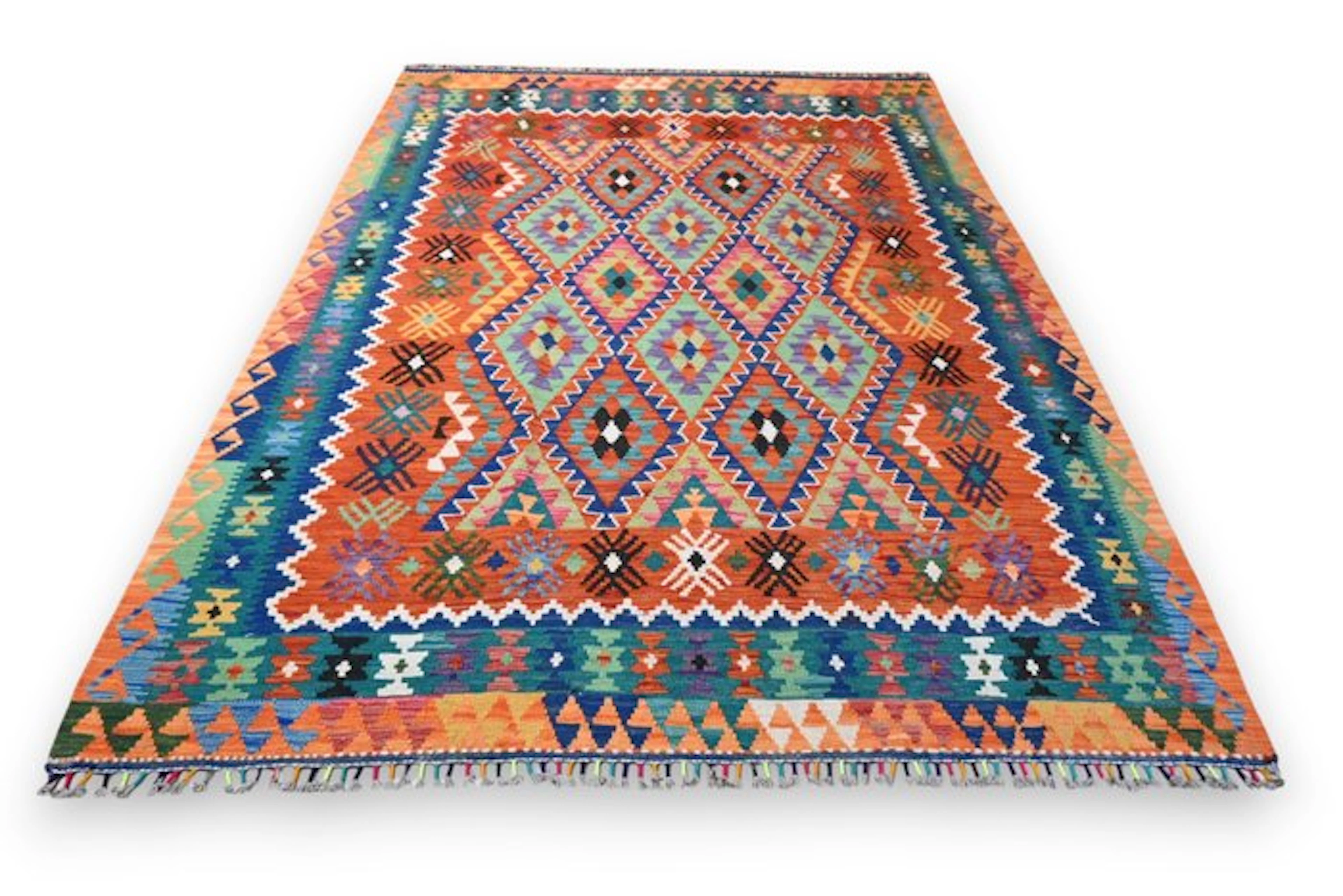 Colorful kilim - unused - Rug - 250 cm - 180 cm - With certificate
