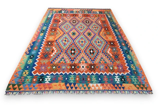 Colorful kilim - unused - Rug - 250 cm - 180 cm - With certificate