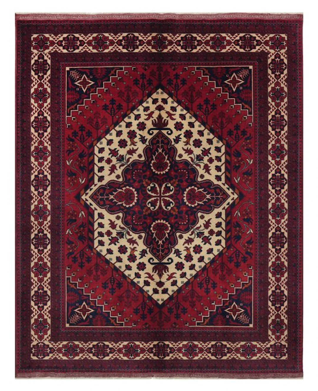 Hand-knotted designer rug in Khal Mohammadi style – new - Rug - 197 cm - 155 cm