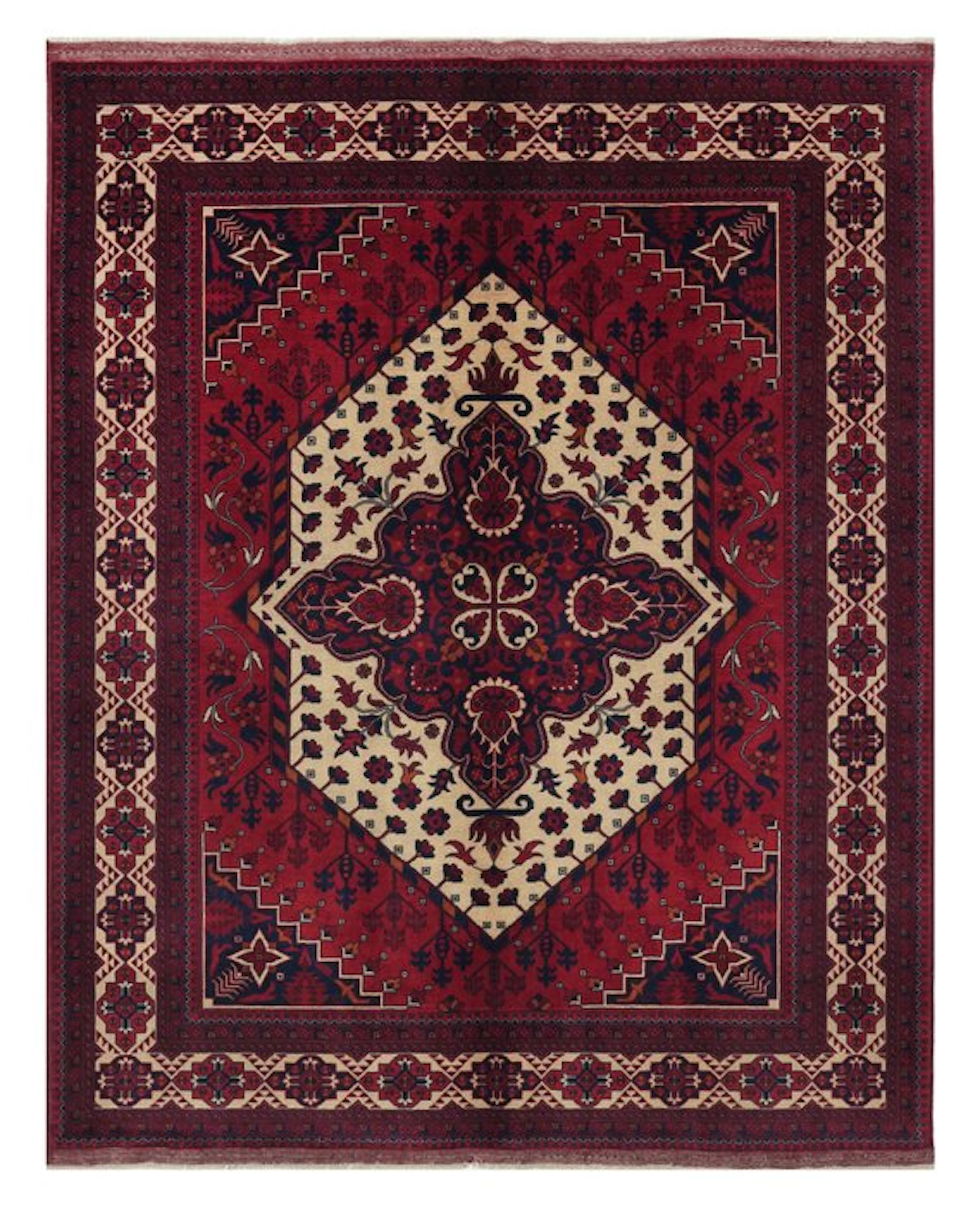 Hand-knotted designer rug in Khal Mohammadi style – new - Rug - 197 cm - 155 cm