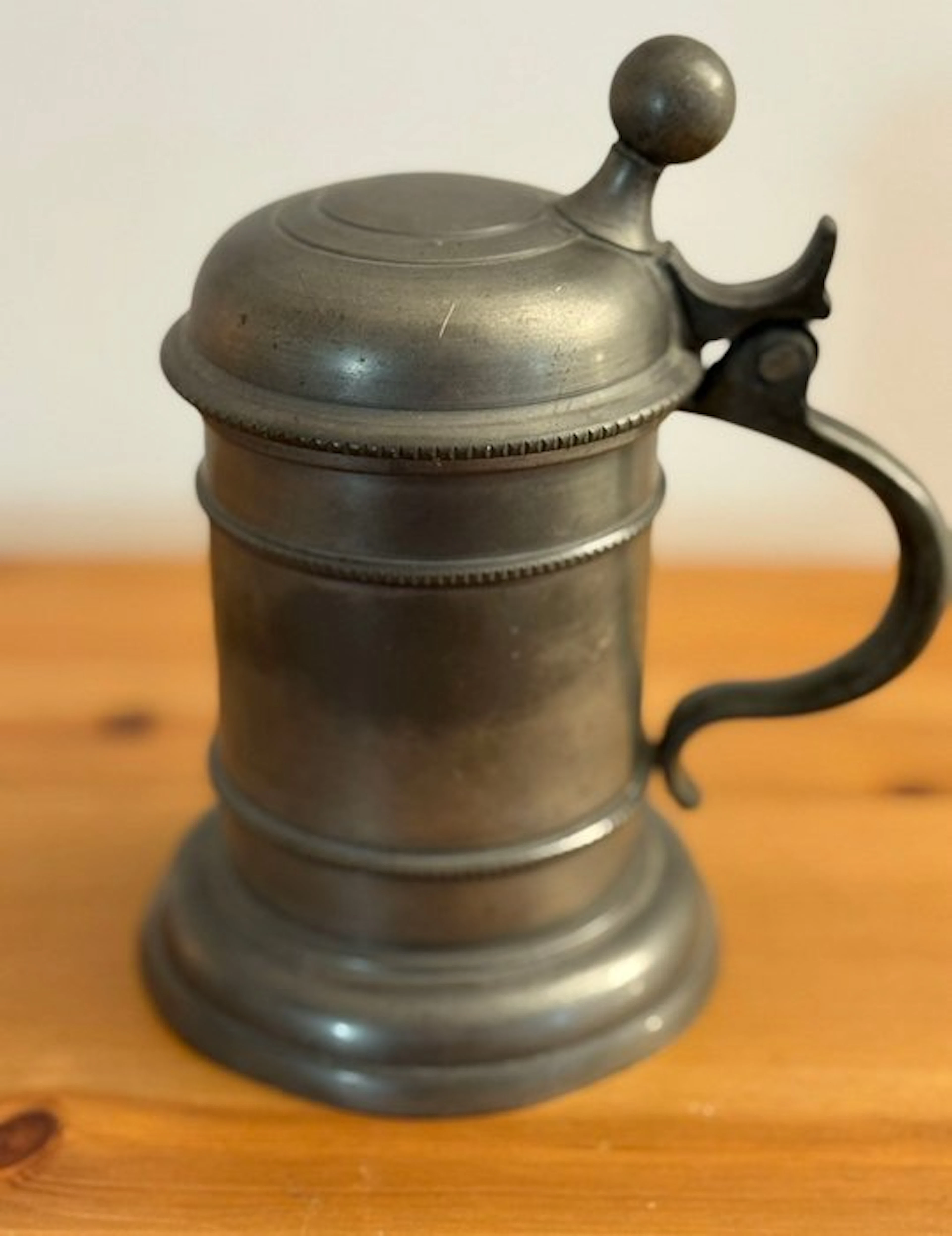 Tankard - Tin - 19th-century pewter tankard
