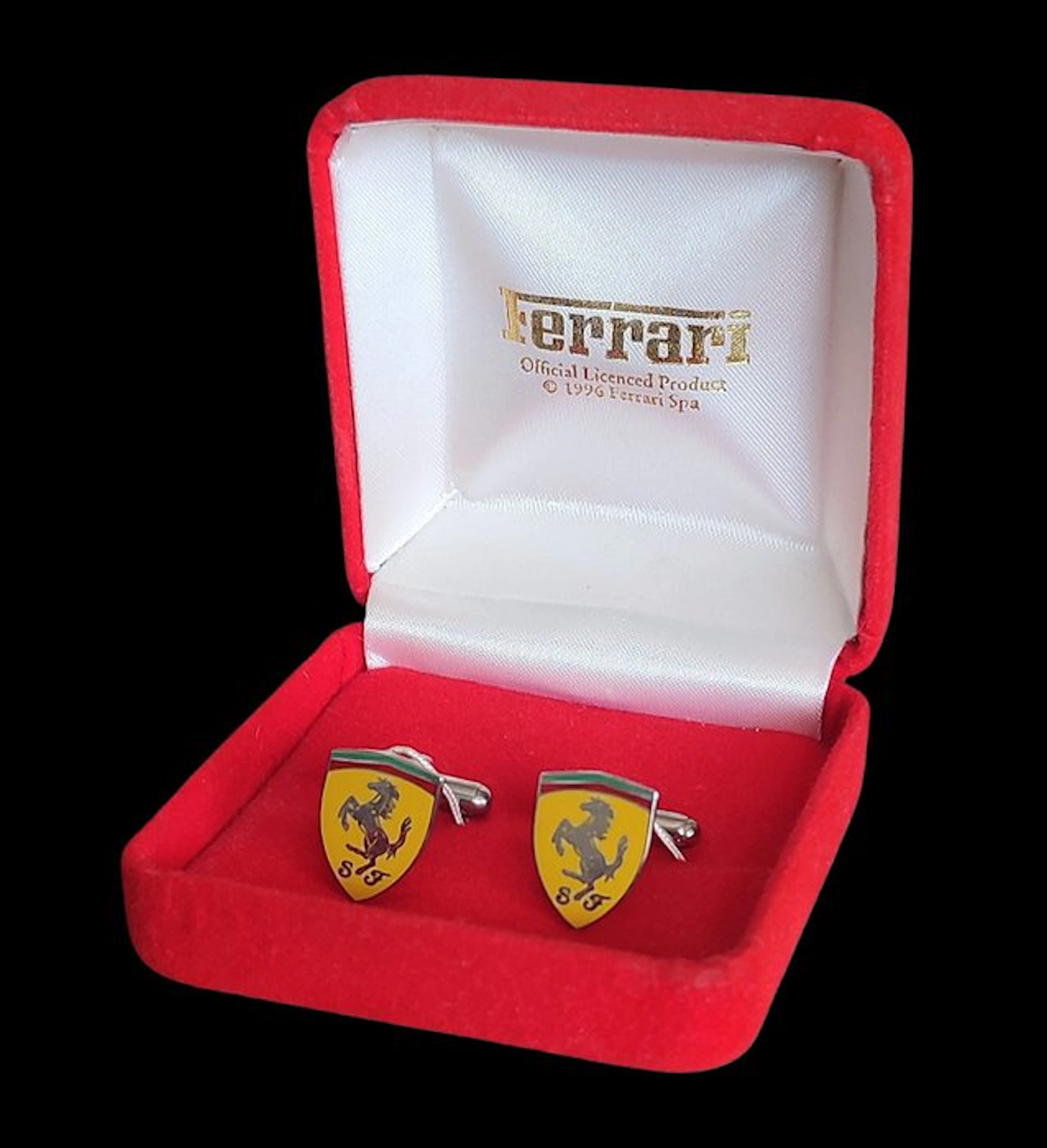 Ferrari - Boutons de manchette Ferrari vintage de 1996 - en métal