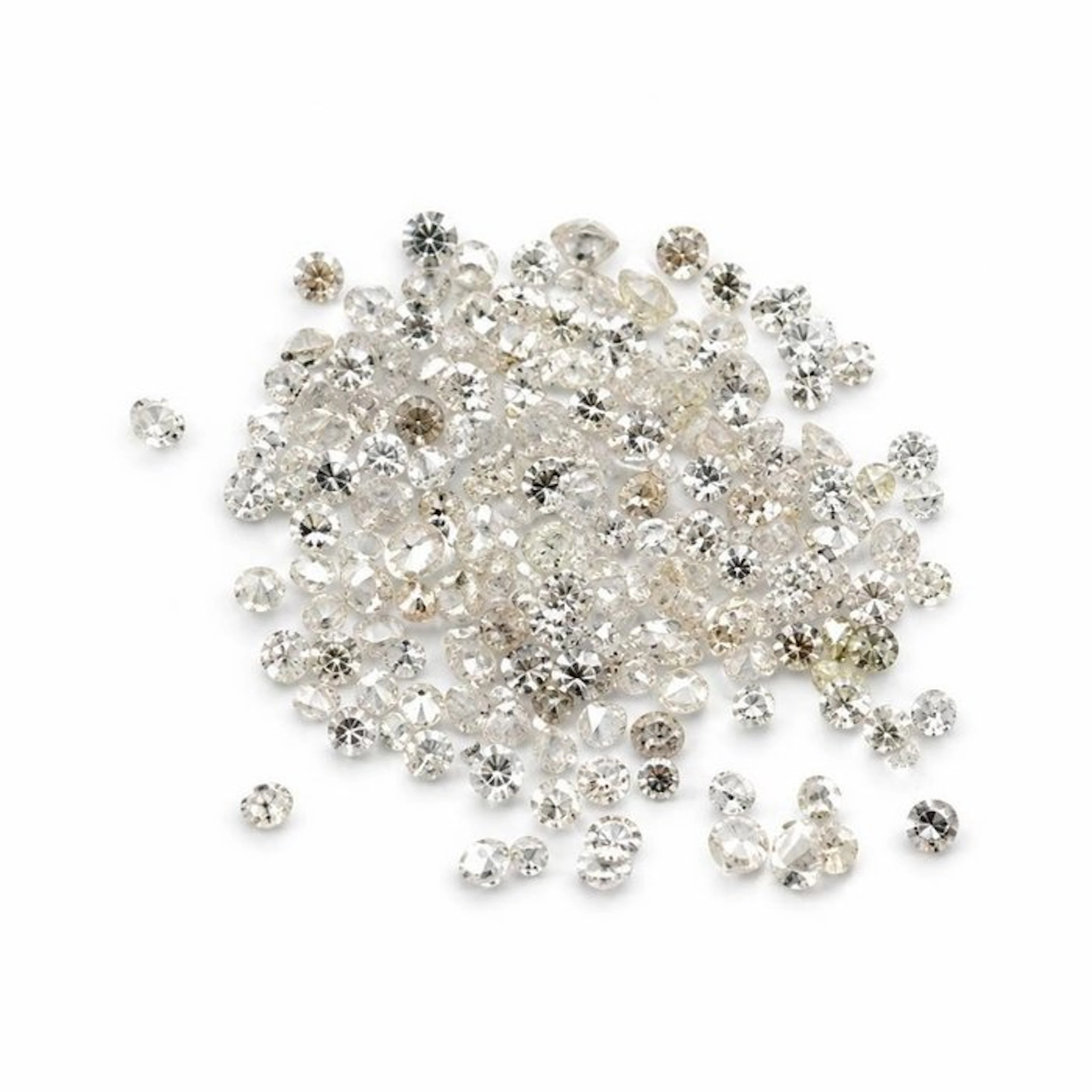 No reserve price - 200 pcs Diamond (Natural coloured)...
