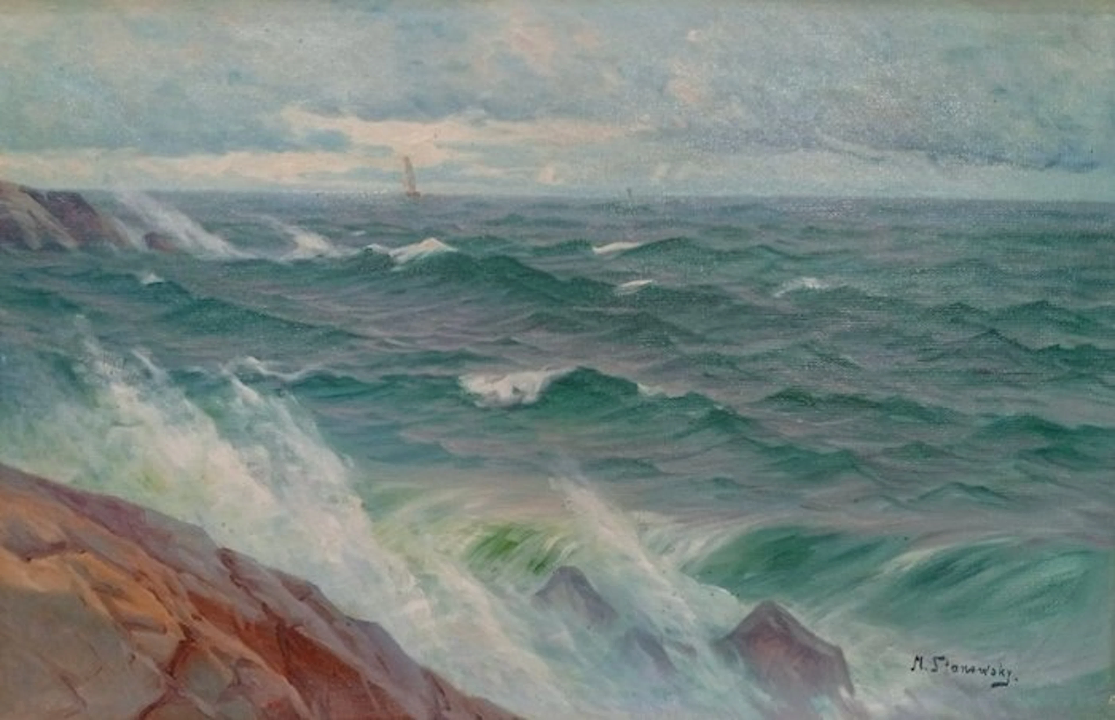 Mikael Stanowski (1883-1935) - La mar