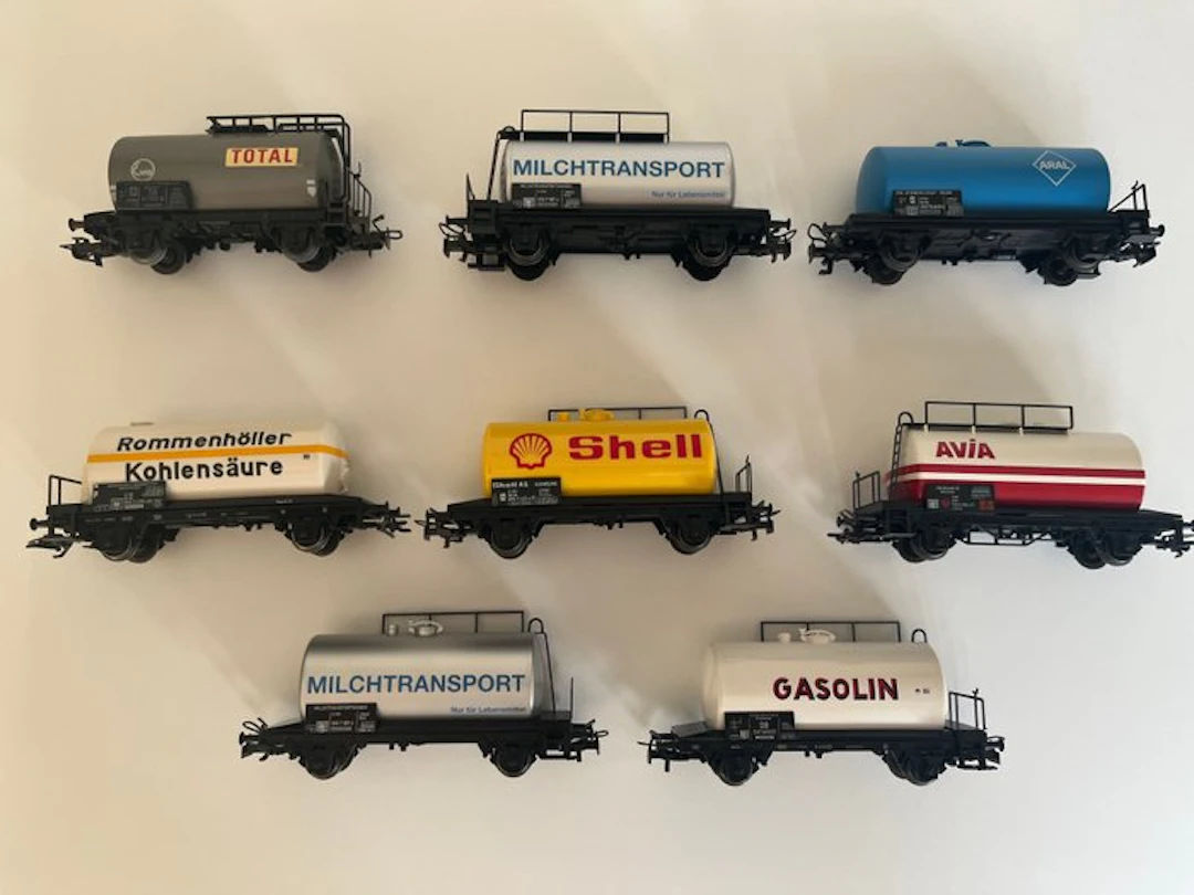 Märklin H0 - Model train freight carriage (8) - Set of...