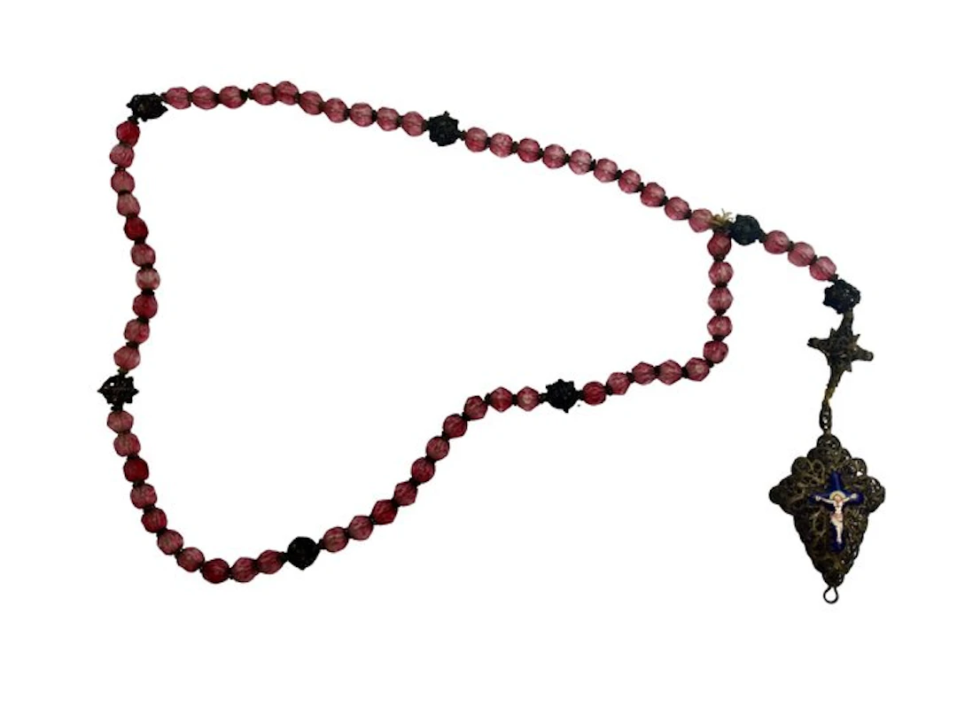 Biedermeier Rosary - Glass