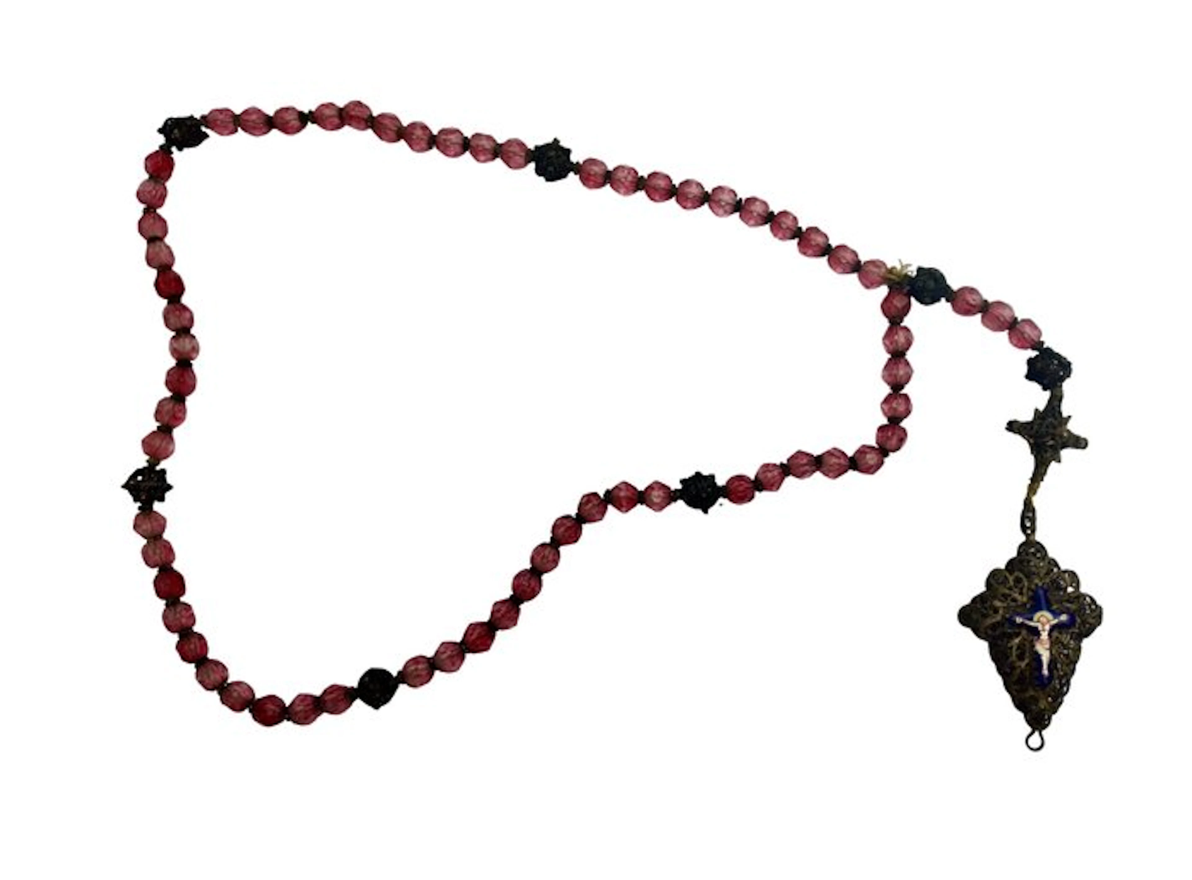 Biedermeier Rosary - Glass