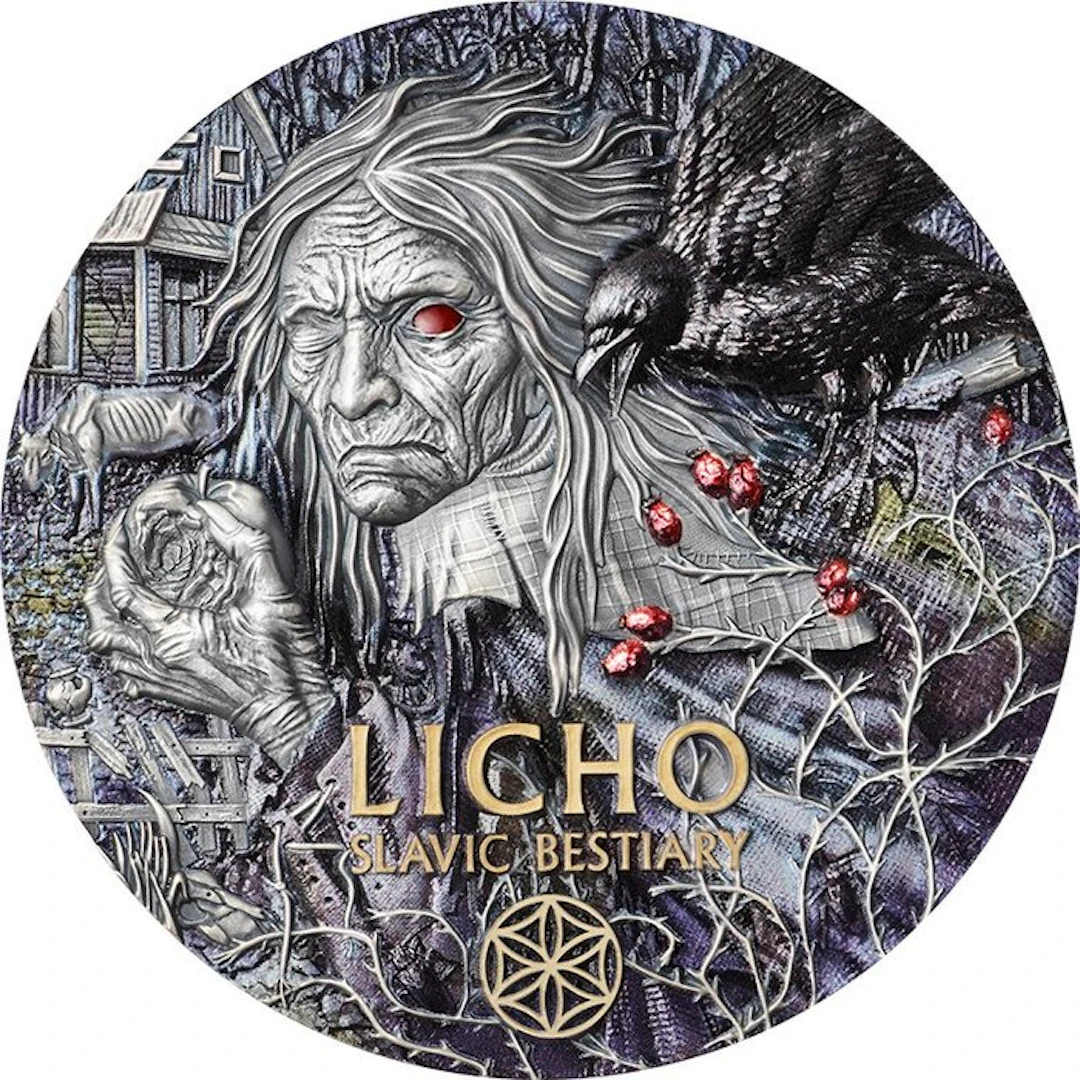 Cameroon. 2000 Francs 2026 Licho Slavic Bestiary 3 Oz, (.999)
