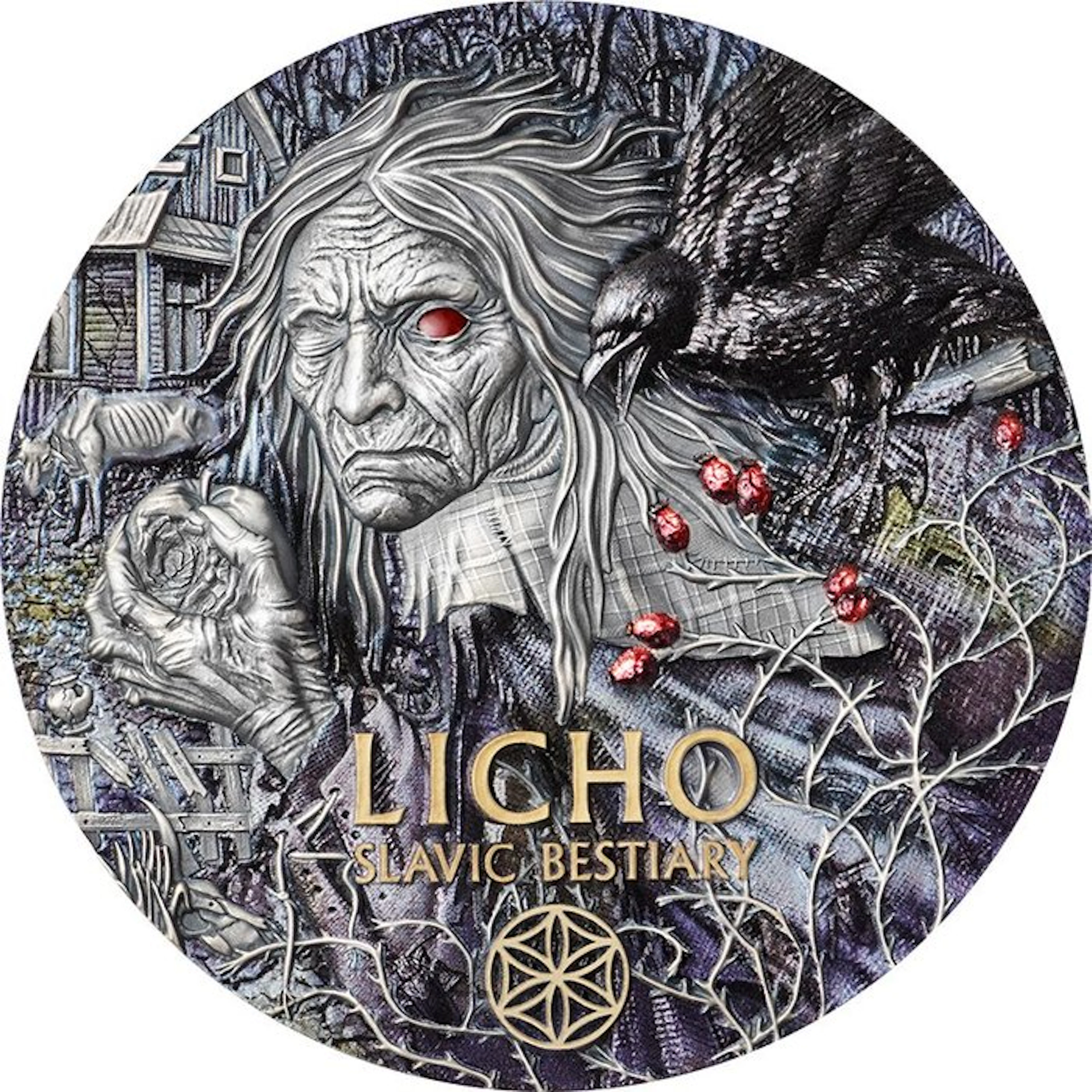 Cameroon. 2000 Francs 2026 Licho Slavic Bestiary 3 Oz, (.999)