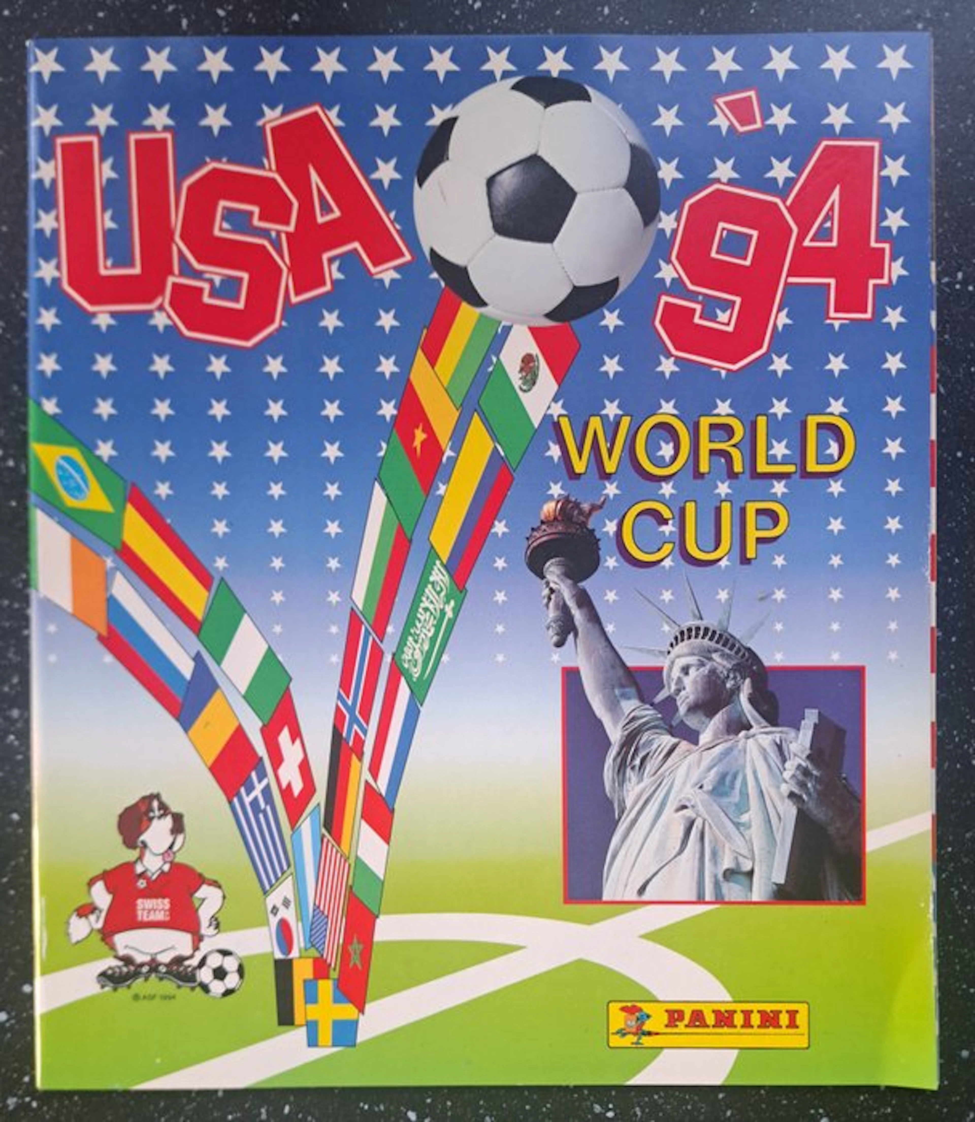 Panini World Cup USA 94 - Ultra rare Swiss Mario Bros...