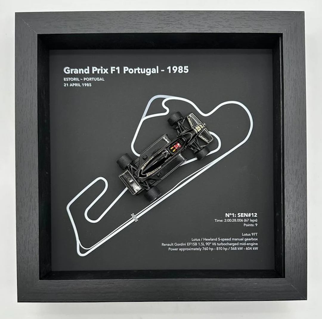 Artwork - Lotus - Ayrton Senna - GP F1 Portugal 1985...
