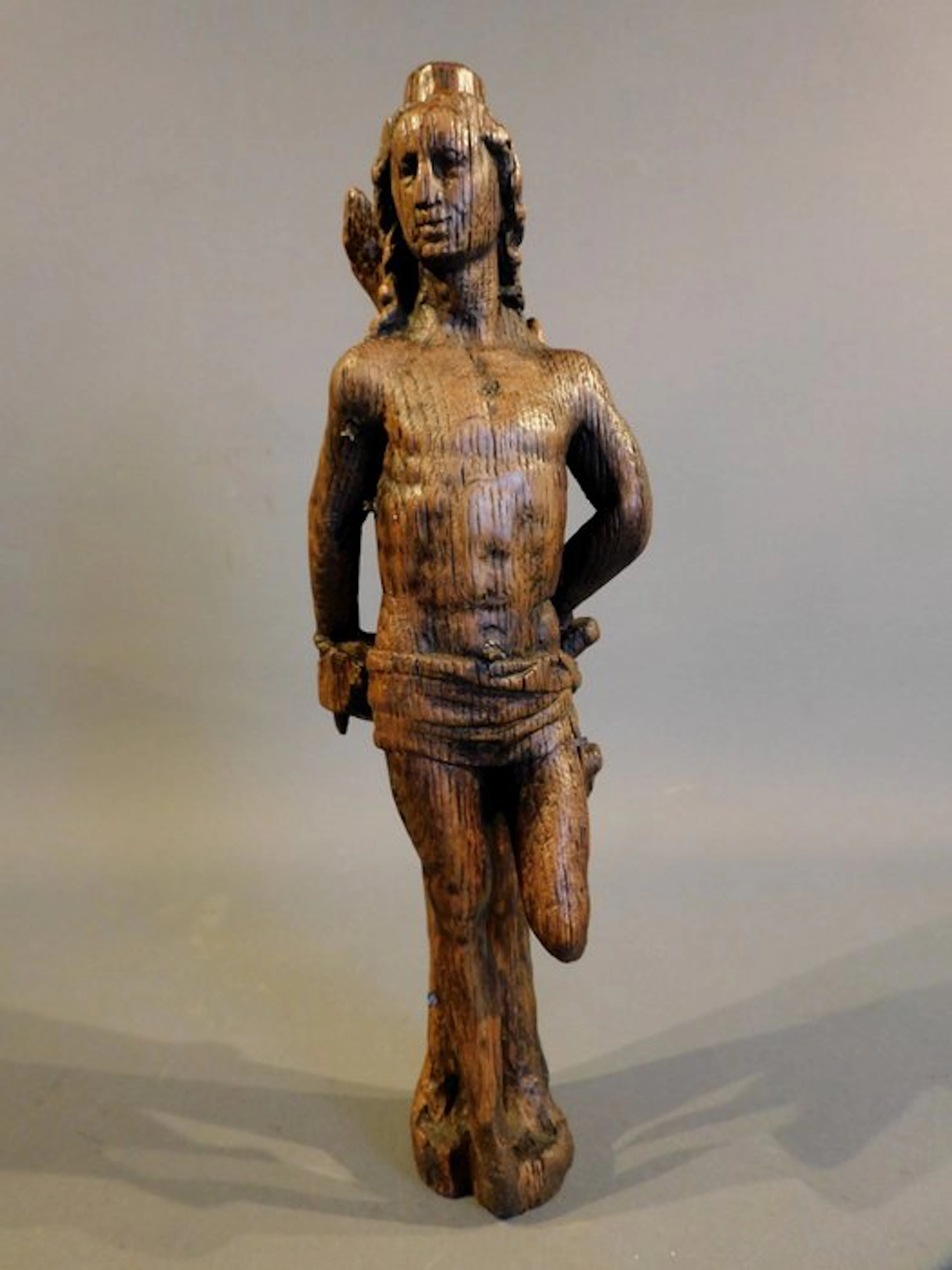 Sculpture, Sint Sebastiaan - 16e eeuw - 31 cm - Oak