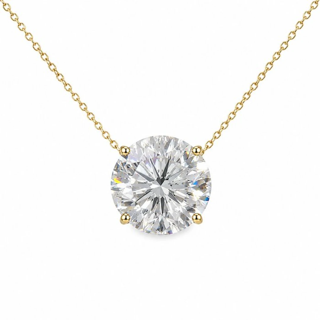 Necklace - 14 kt. Yellow gold - 8.06ct. tw. Diamond (Lab-grown)