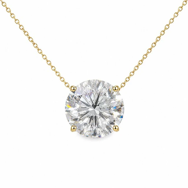 Necklace - 14 kt. Yellow gold - 8.06ct. tw. Diamond (Lab-grown)