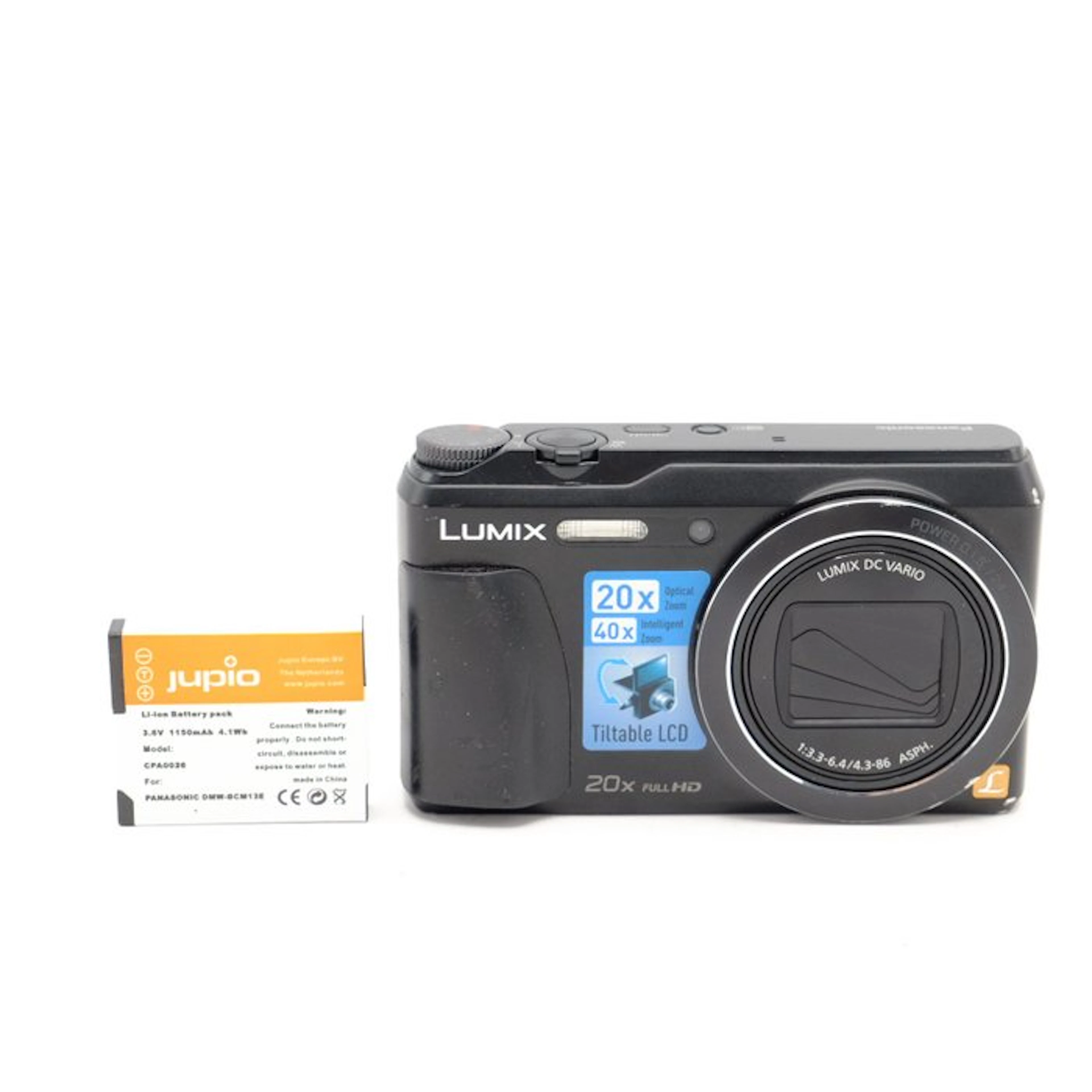 Panasonic DMC-TZ55 Compactcamera Zwart (9142) Digital compact camera