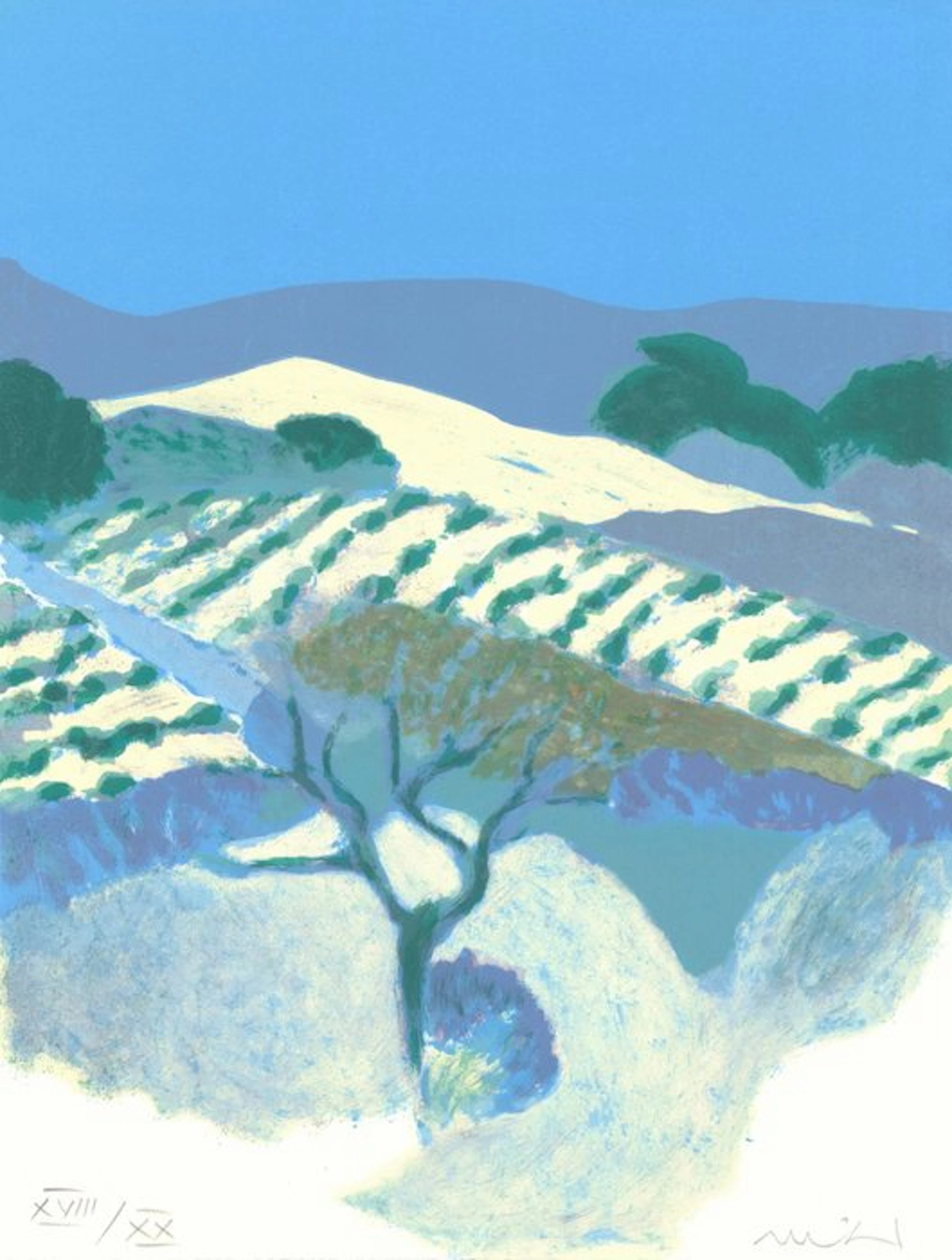 Roger Muhl (1929-2008) - Provence : Les mamelons...