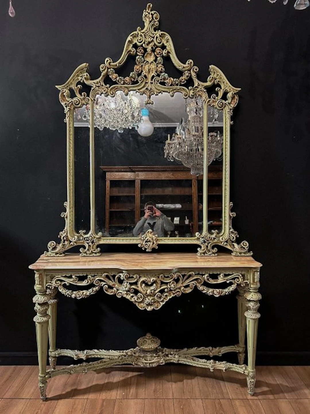 Console table (2) - Wood - Console in Louis XVI style