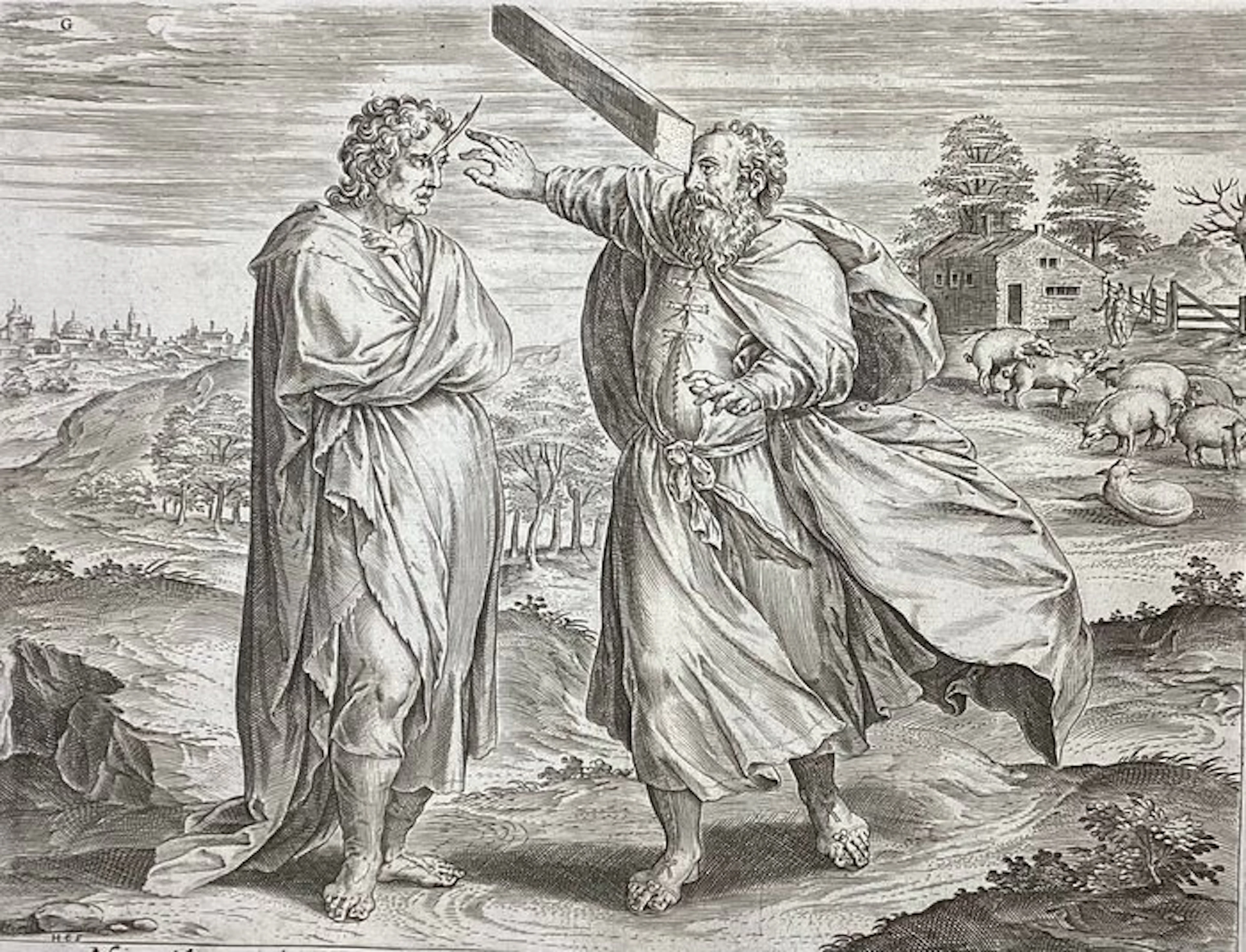 Jan Collaert I (1525/30-1580) - La parabola della pagliuzza e della trave