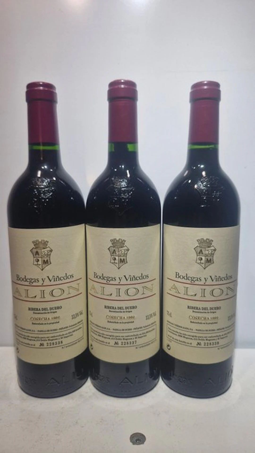1998 Bodegas y Vinedos Alion - Ribera del Duero - 3 Bottles (0.75L)