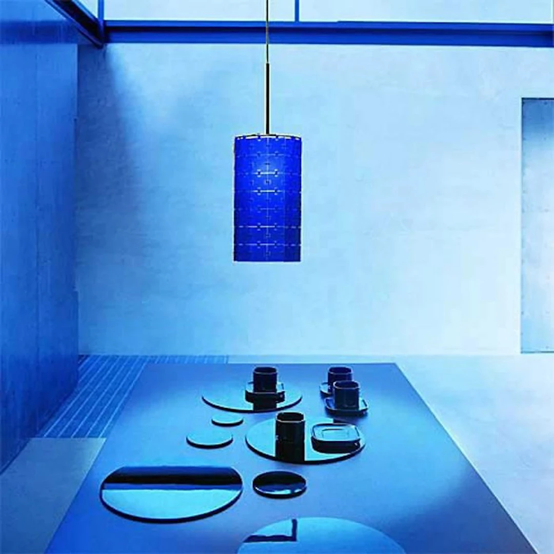 Flos - Rodolfo Dordoni - Hanging lamp - Block s - Plastic, Metal - Blue