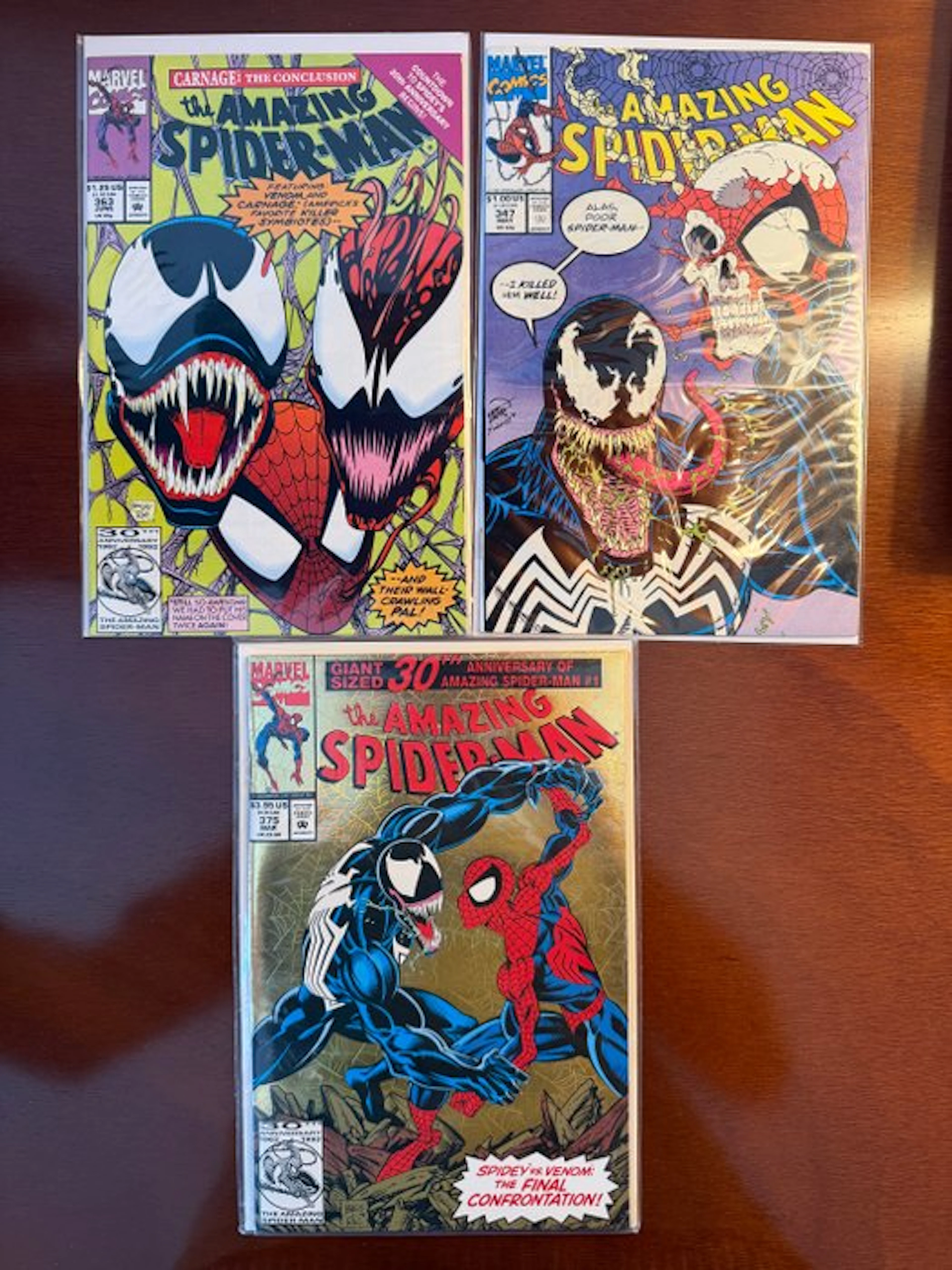 The Amazing Spider-Man 363- 347- 375 - 3 Comic - 1992/1993