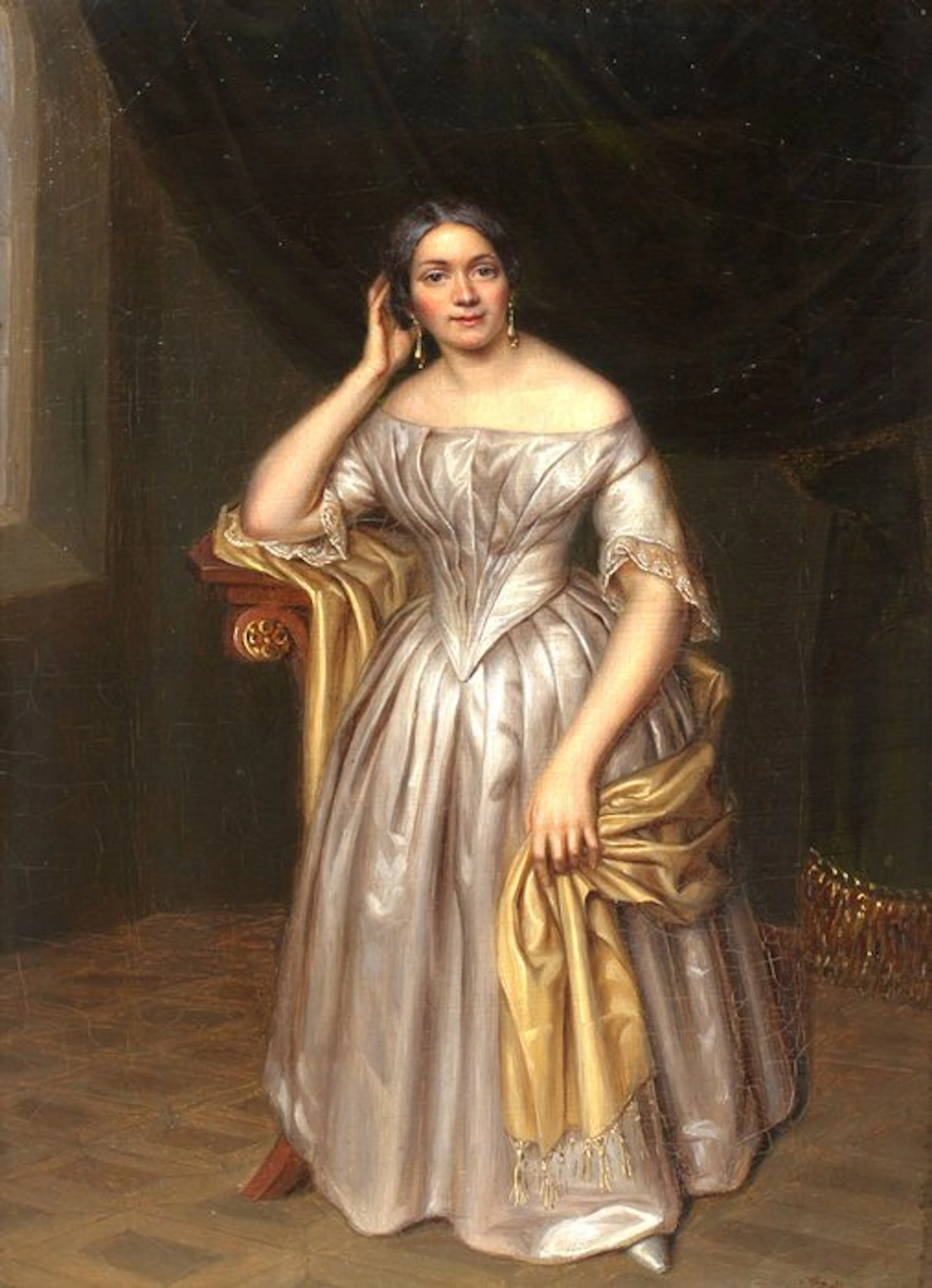 Friedrich Stöffler (XIX) - Biedermeier Porträt