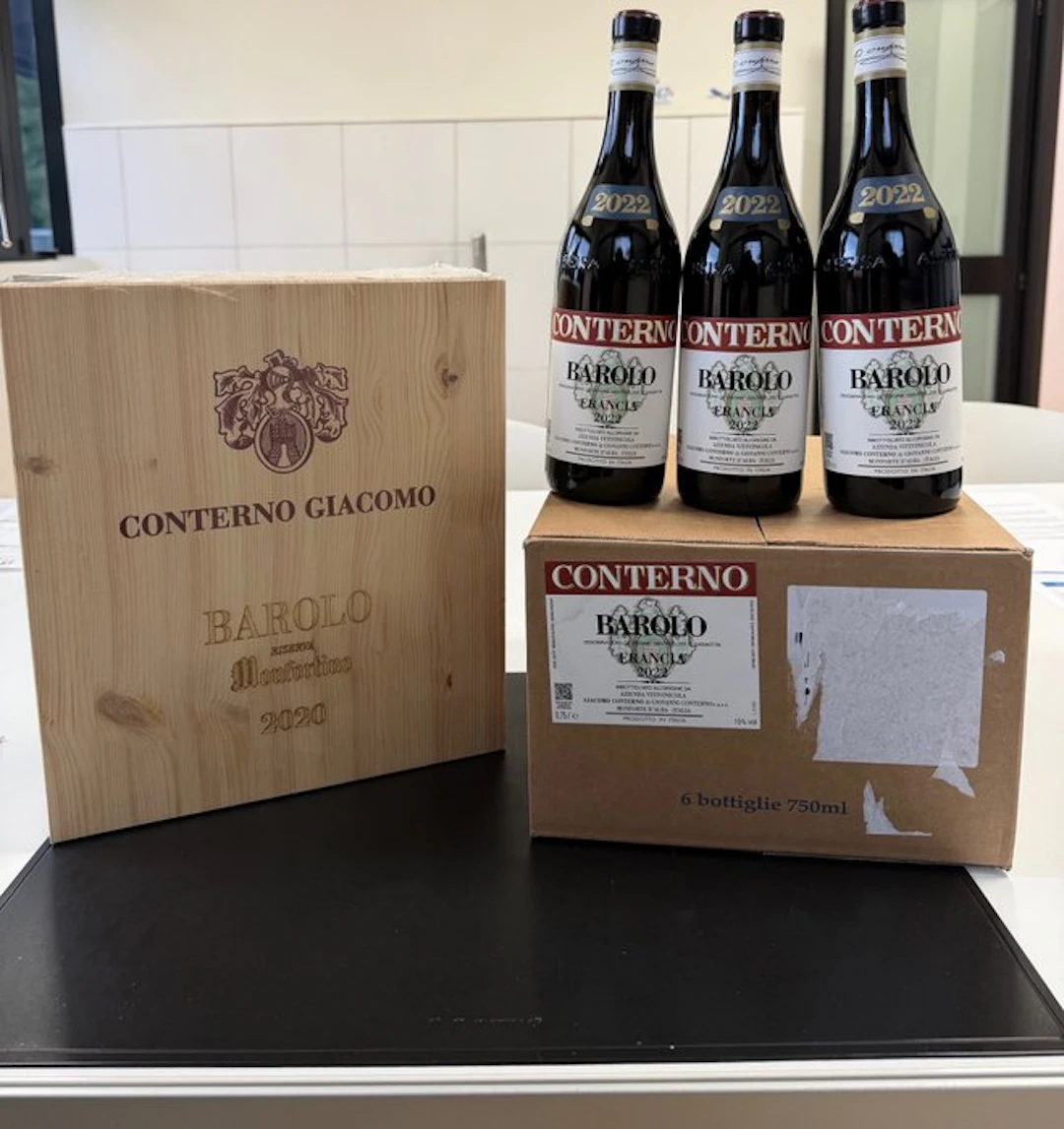 Conterno: Francia 2022 x3 & Monfortino Riserva 2020 x3...