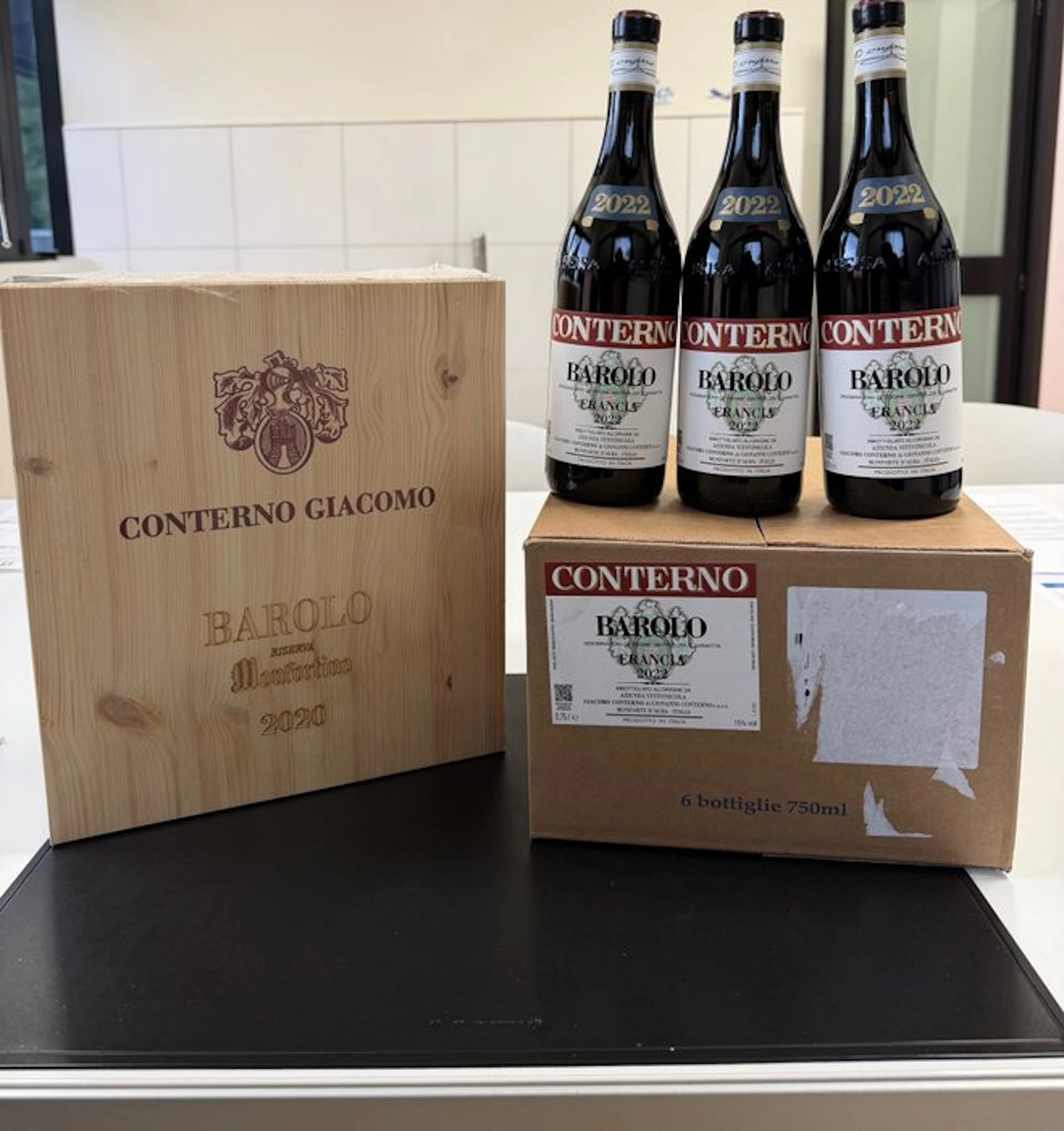 Conterno: Francia 2022 x3 & Monfortino Riserva 2020 x3...