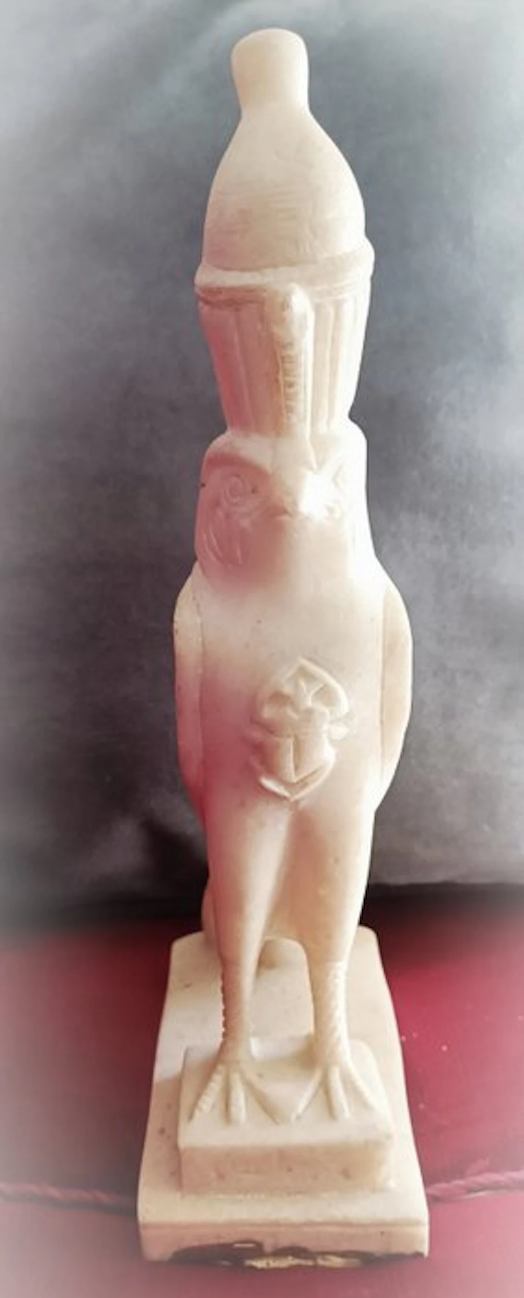 Gott Horus - Sculpture, Gott Horus - 35 cm - Alabaster - 1996