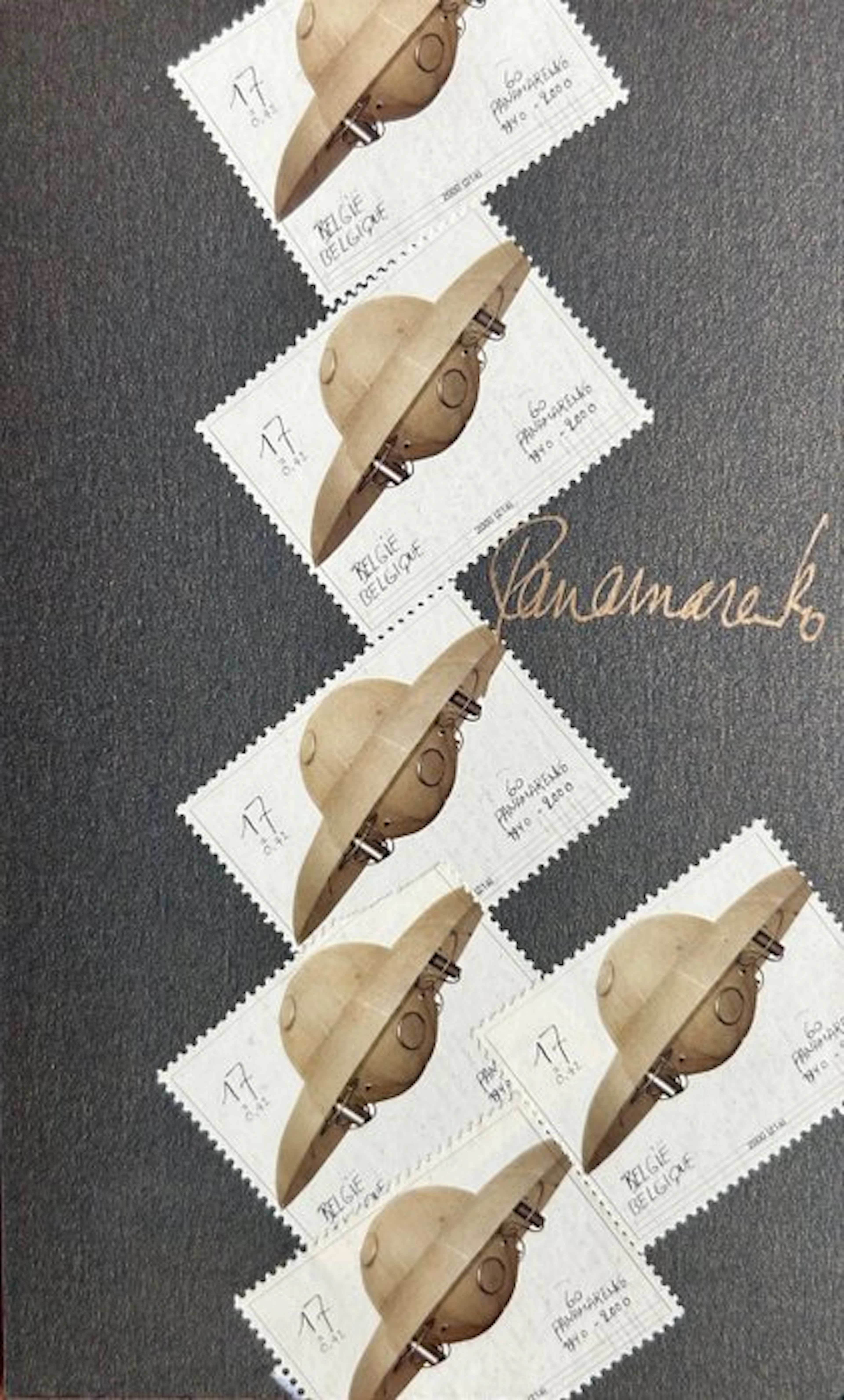 Panamarenko (1940-2019) - Modèle jouet de l'Espace - Collage originale signé