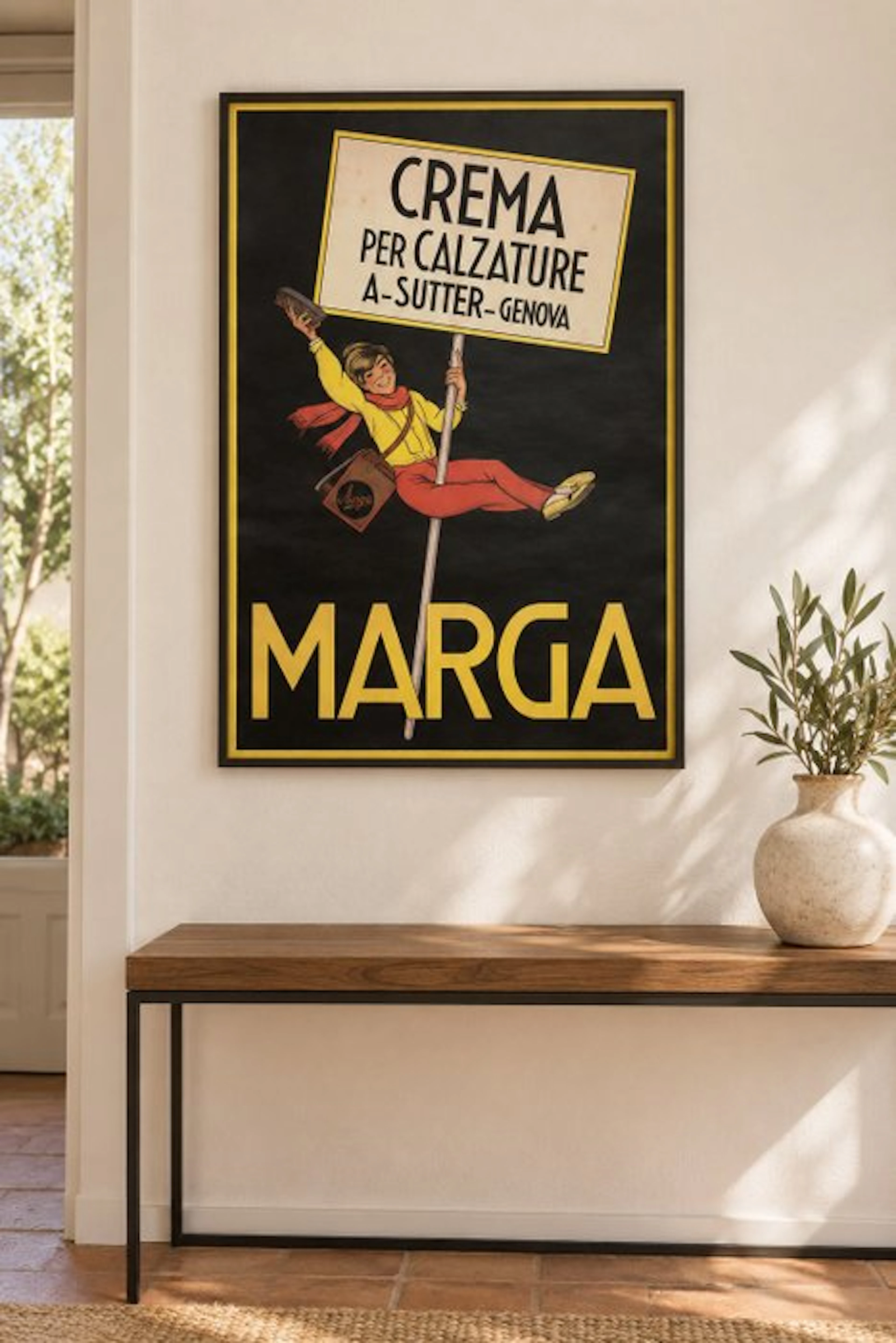 Anonymous - Manifesto pubblicitario Marga – Crema per calzature - 1970s