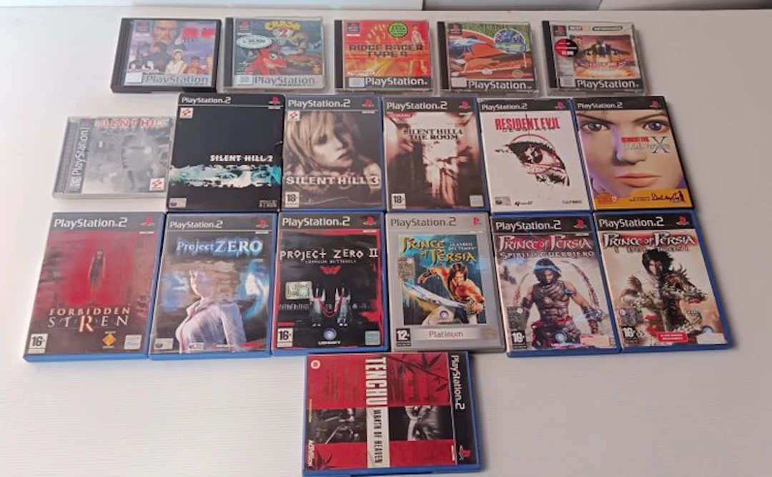 Sony - Playstation 1 (PS1) - lotto 18 videogiochi Ps1, Ps2 - Video game