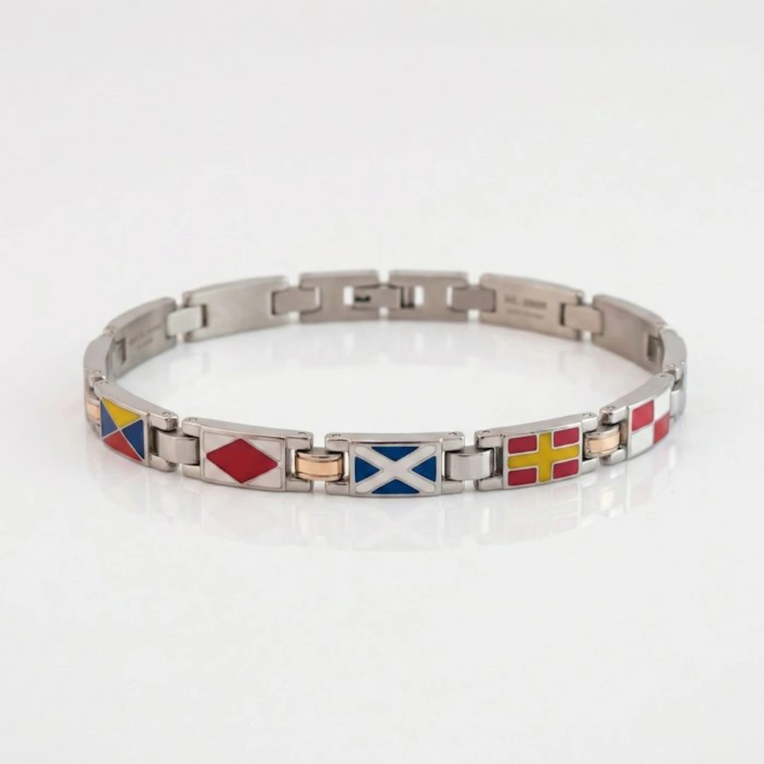 18 kt. - Base bracelet in surgical steel, Rose gold - Bracelet - Made in Italy