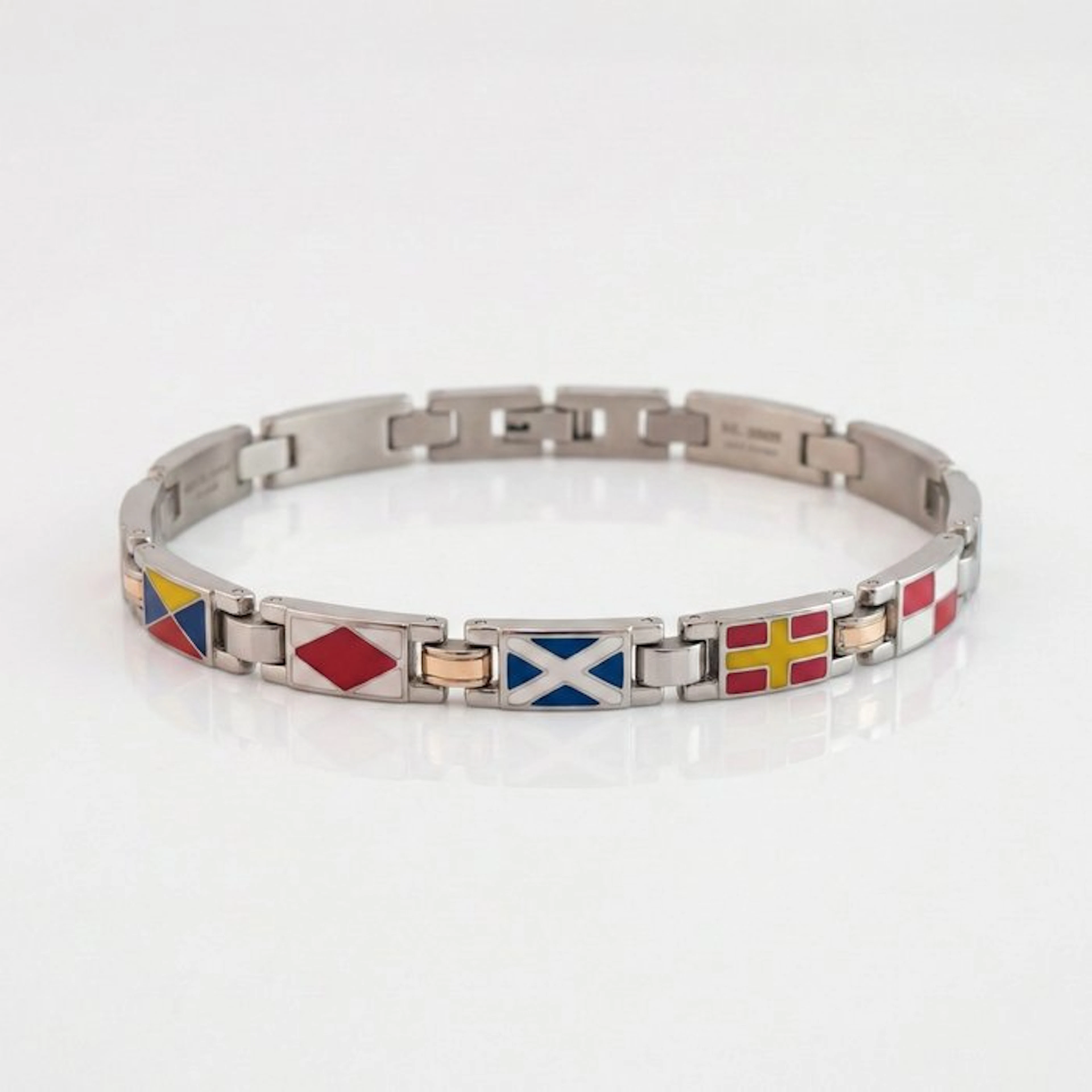 18 kt. - Base bracelet in surgical steel, Rose gold - Bracelet - Made in Italy